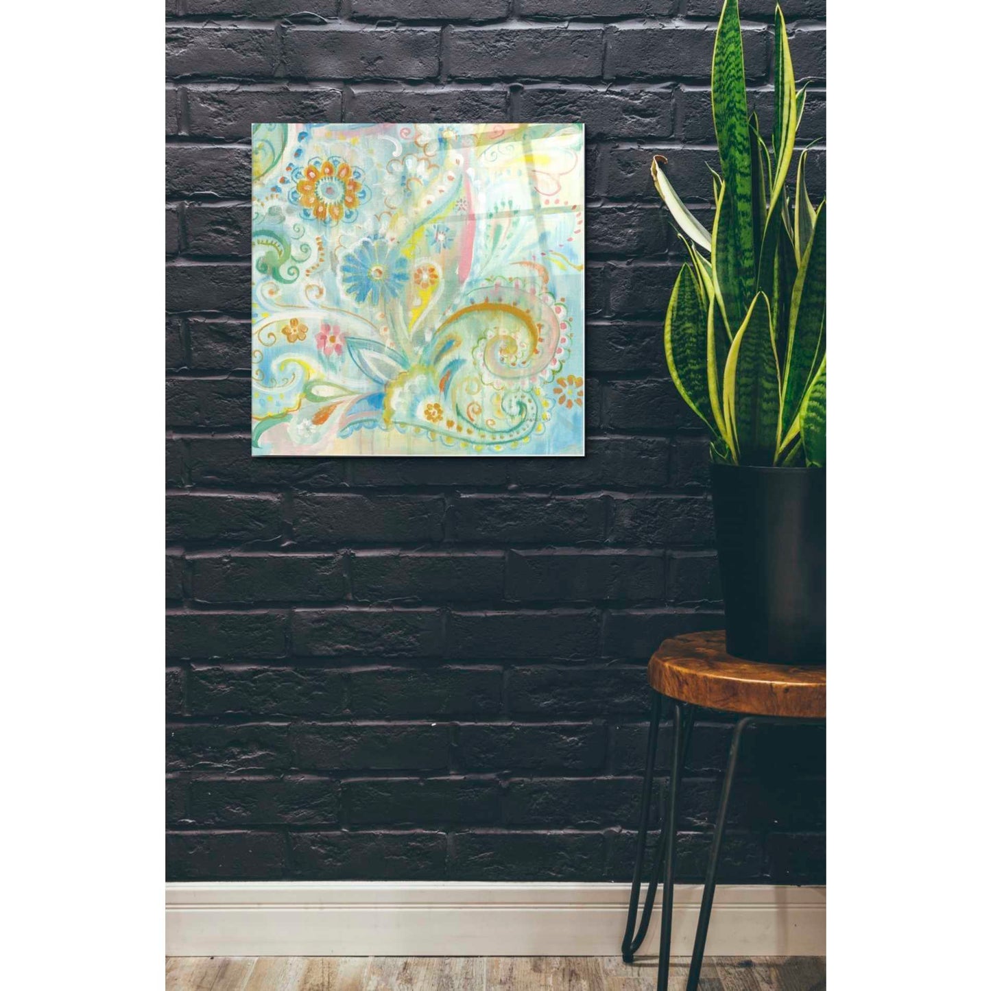 Epic Art 'Spring Dream Paisley XIII' by Danhui Nai, Acrylic Glass Wall Art,24x24
