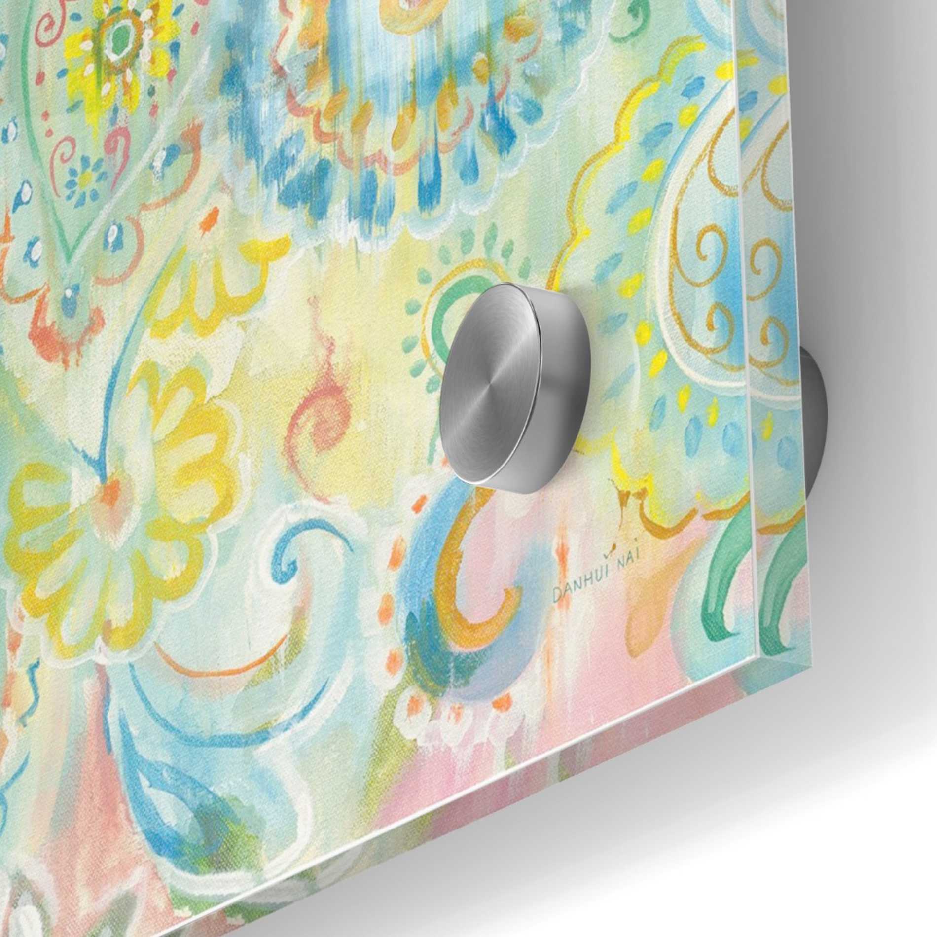 Epic Art 'Spring Dream Paisley XII' by Danhui Nai, Acrylic Glass Wall Art,24x24
