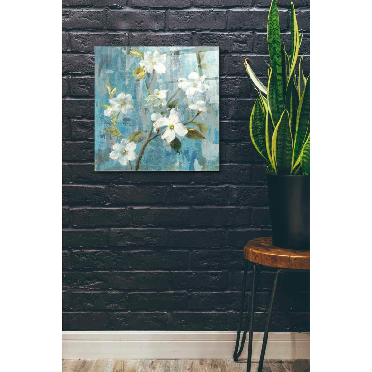 Epic Art "Graceful Magnolia I" by Danhui Nai, Acrylic Glass Wall Art,24x24