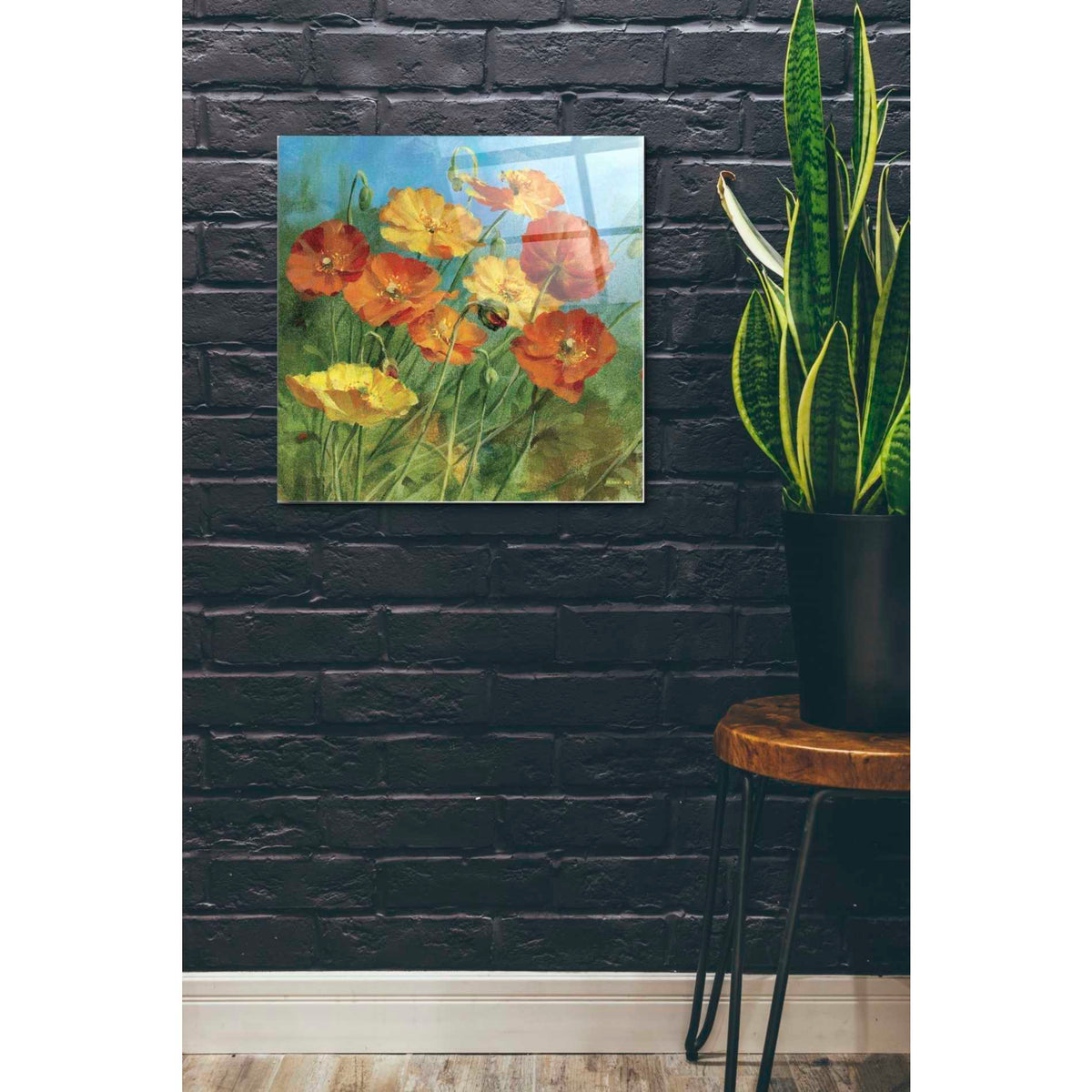 Epic Art 'Summer Field IV' by Danhui Nai, Acrylic Glass Wall Art,24x24