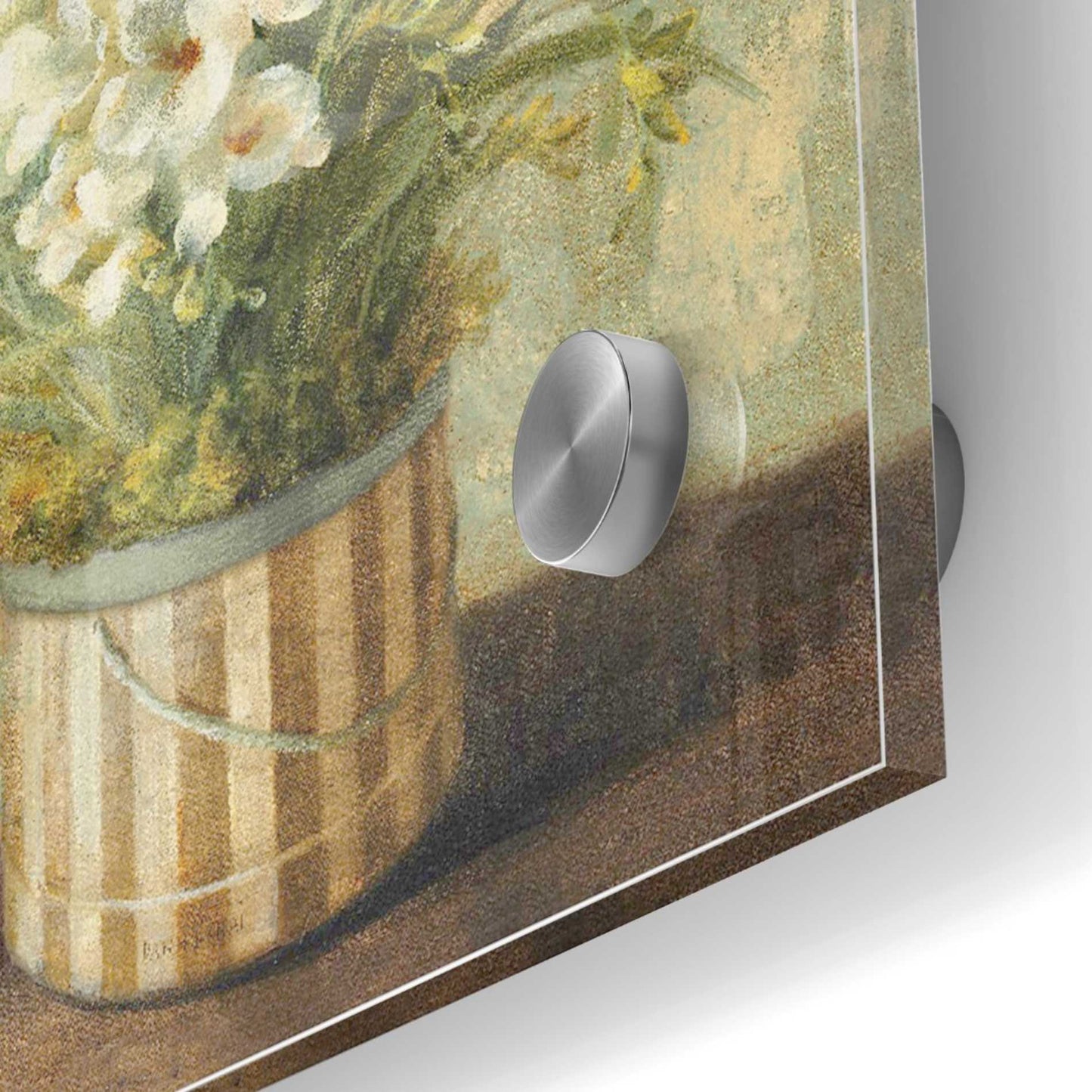 Epic Art 'Hatbox Freesia' by Danhui Nai, Acrylic Glass Wall Art,24x24