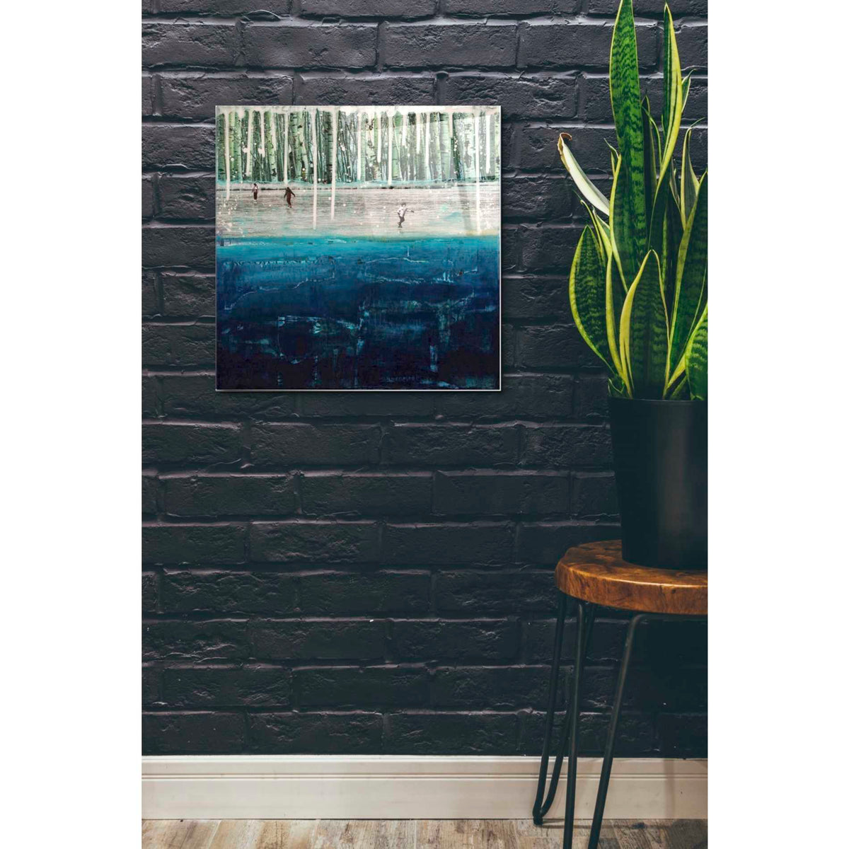 Epic Art 'FREEZING' by DB Waterman, Acrylic Glass Wall Art,24x24
