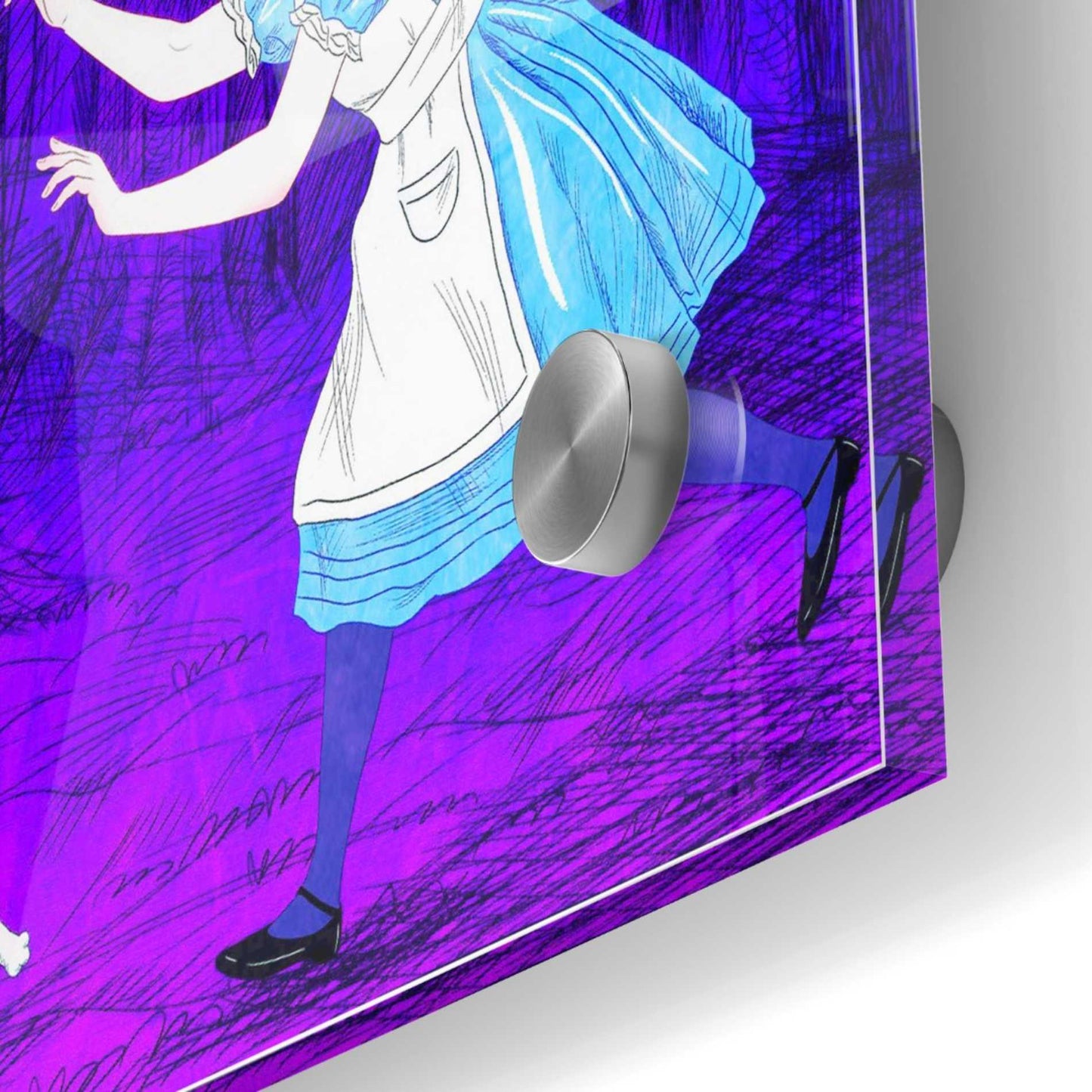 Epic Art 'Alice's and the Rabbit' by Sai Tamiya, Acrylic Glass Wall Art,24x24