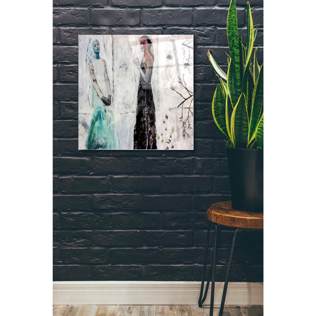 Epic Art 'ICE QUEENS PRINT' by DB Waterman, Acrylic Glass Wall Art,24x24