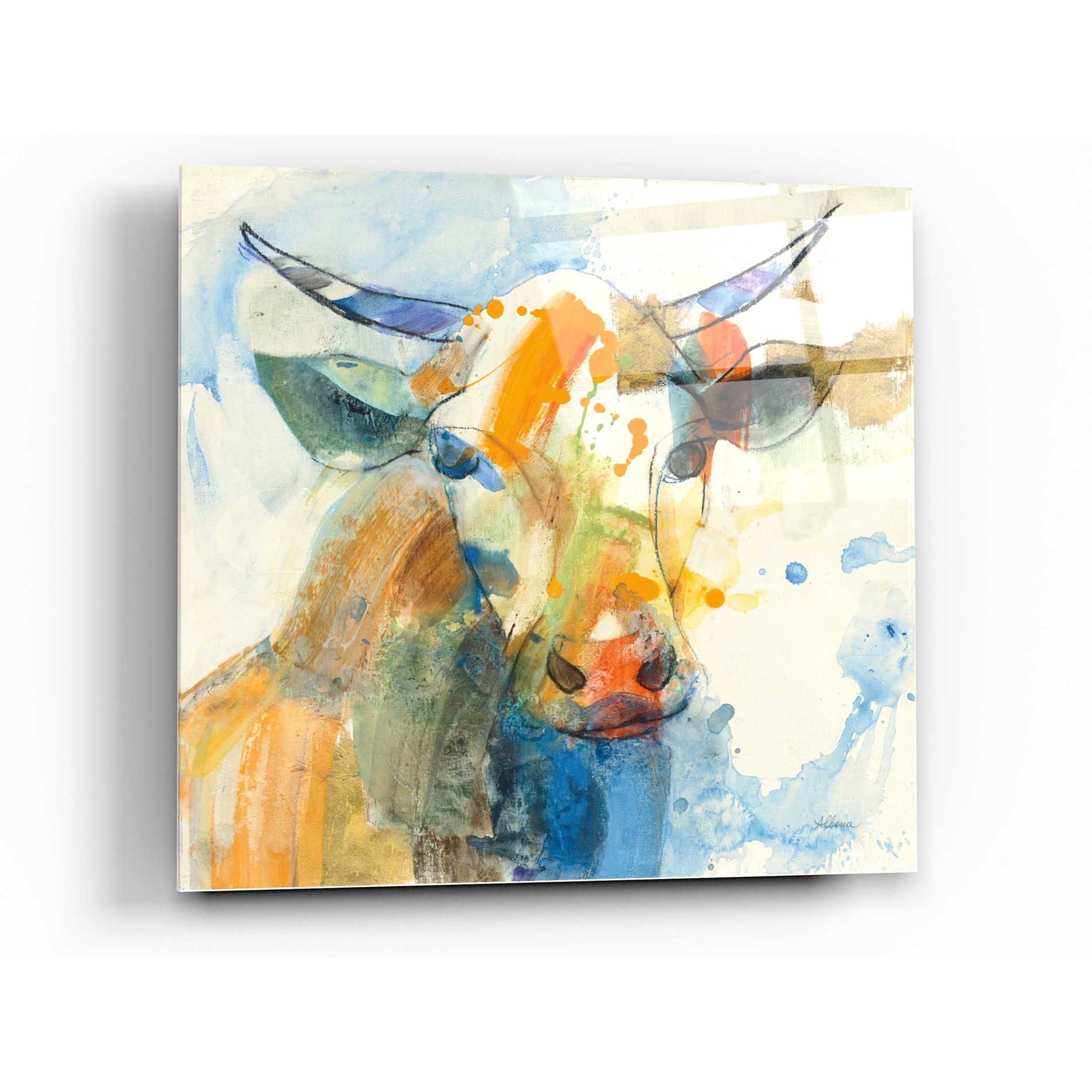 Epic Art 'Happy Cows I' by Albena Hristova, Acrylic Glass Wall Art,24x24