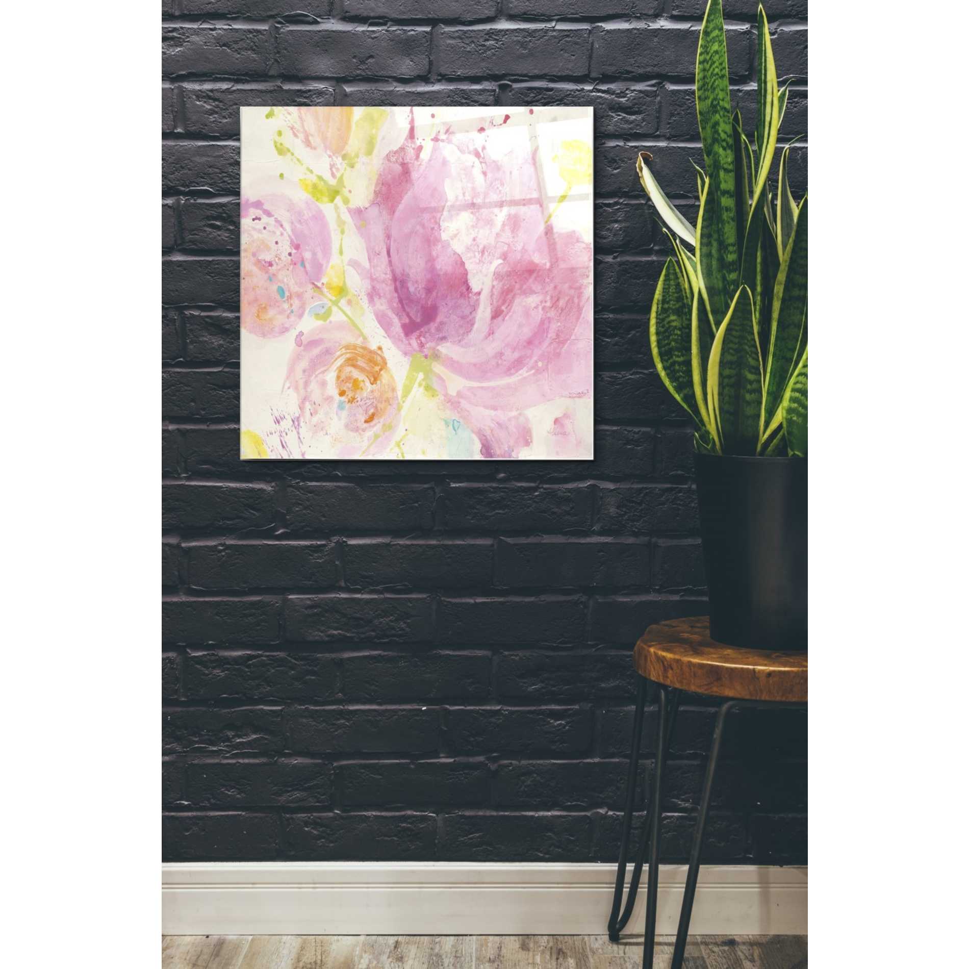 Epic Art 'Spring Abstracts Florals II' by Albena Hristova, Acrylic Glass Wall Art,24x24