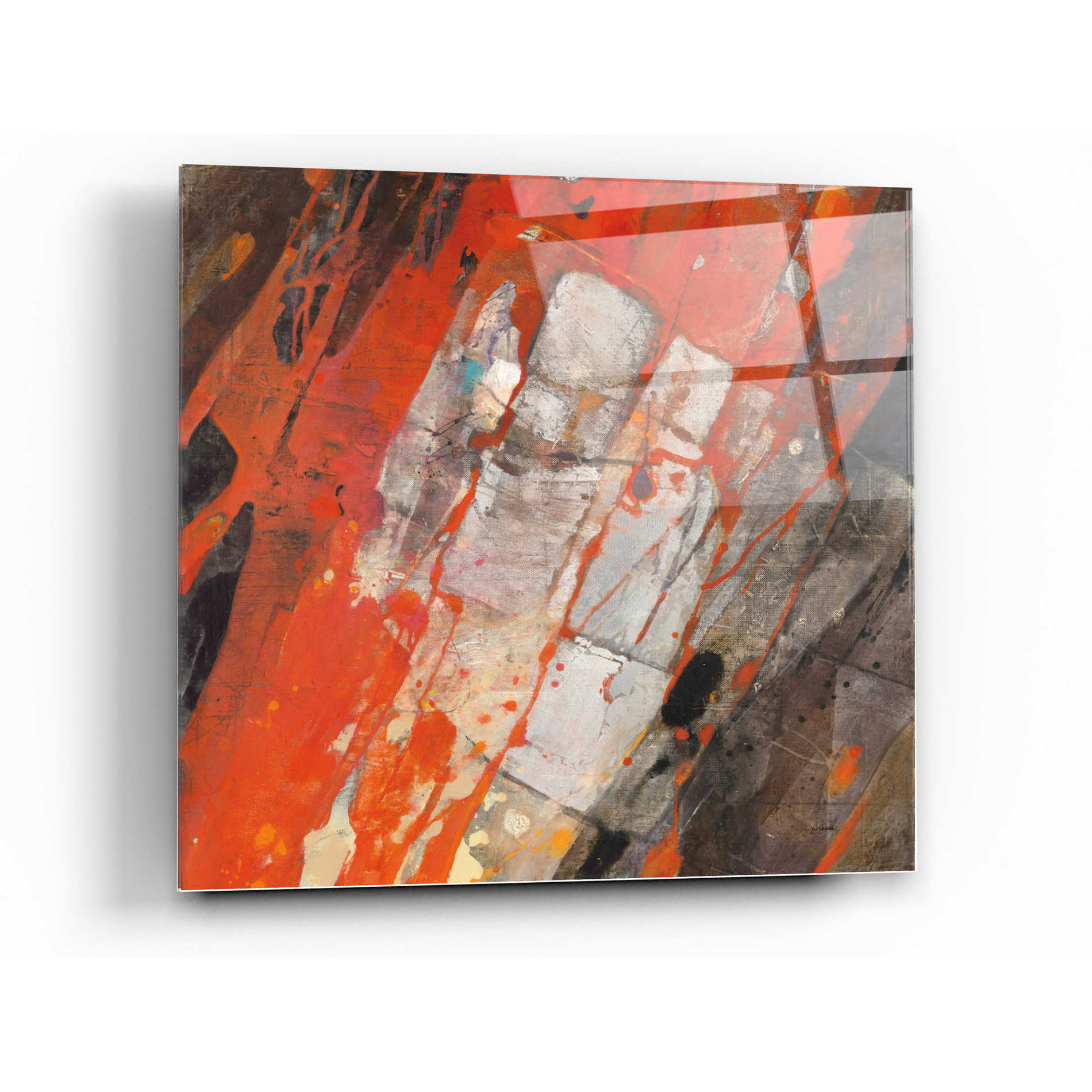 Hot Lava Acrylic Abstract fashion Painting