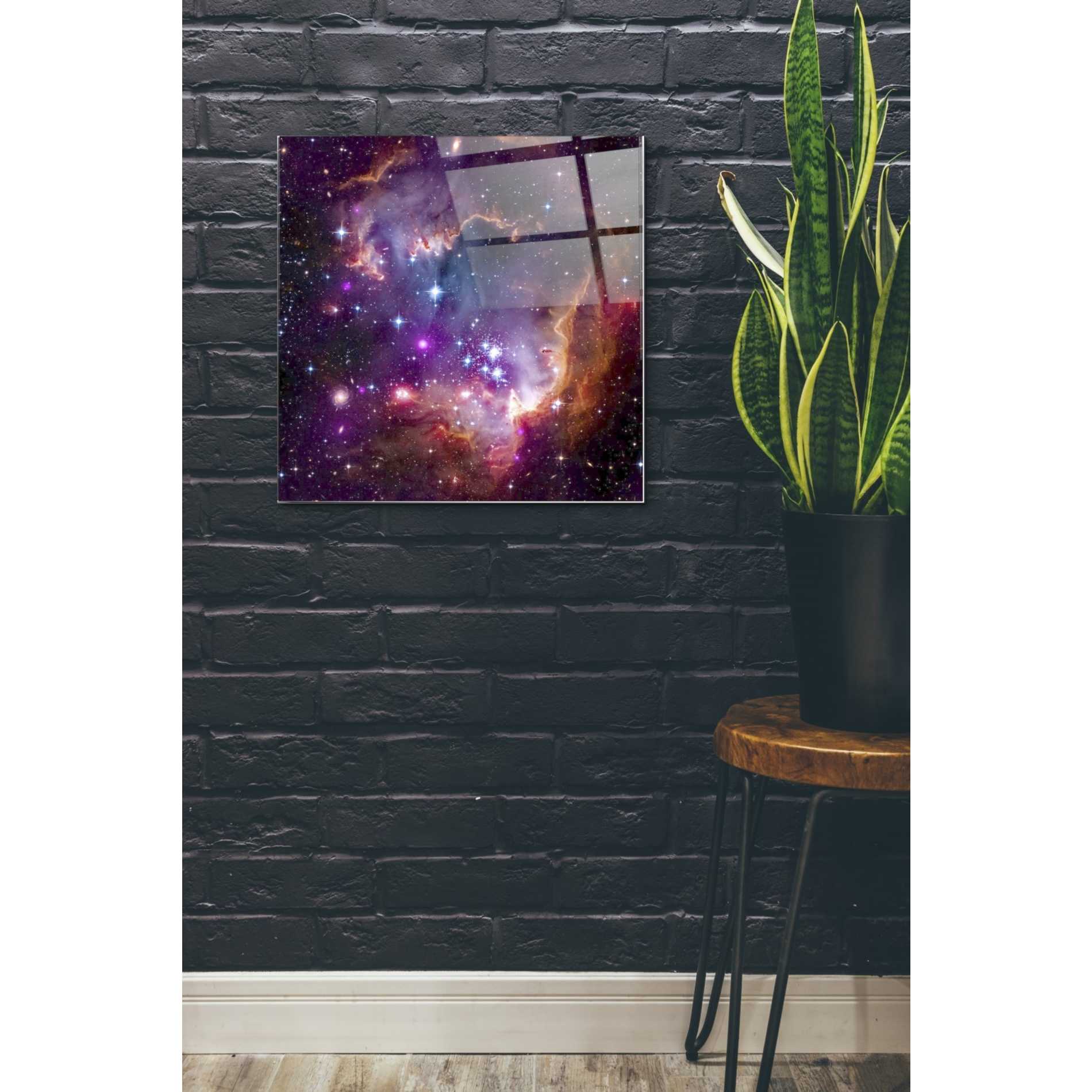 Epic Art "Magellanic Cloud" Hubble Space Telescope Acrylic Glass Wall Art,24x24
