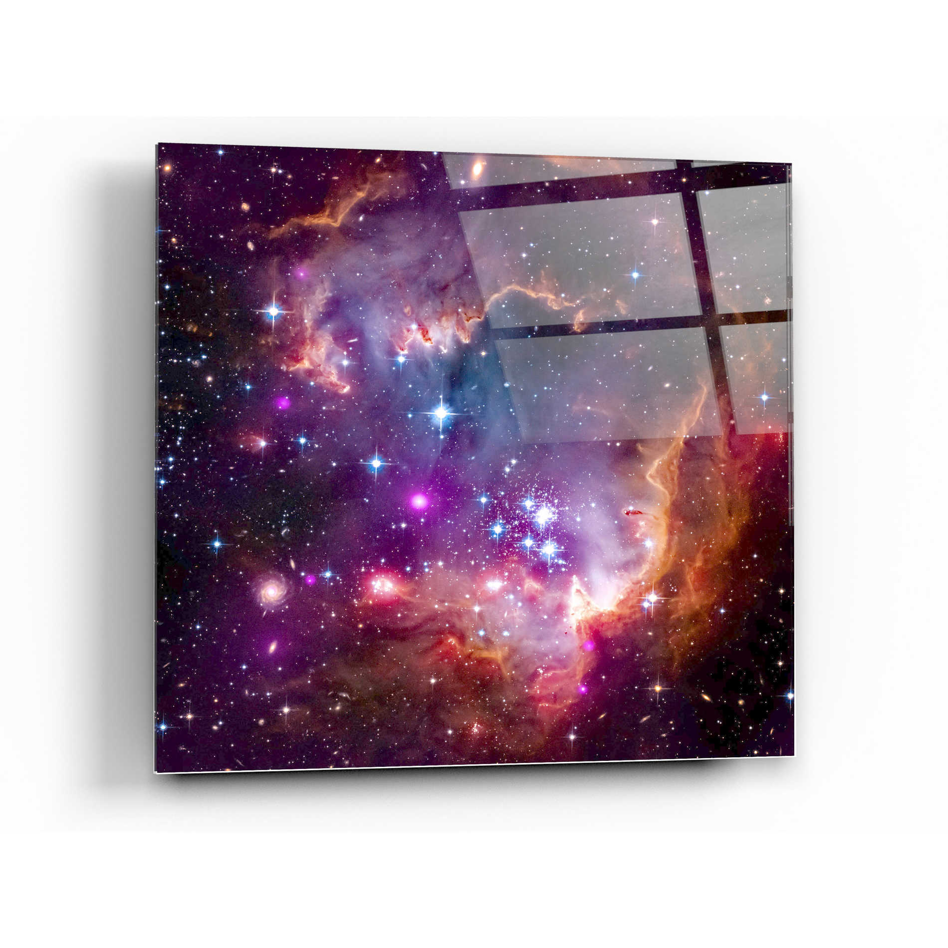 Epic Art "Magellanic Cloud" Hubble Space Telescope Acrylic Glass Wall Art,24x24