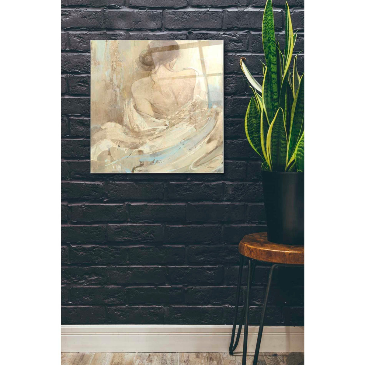 Epic Art 'Abstract Figure Study I' by Albena Hristova, Acrylic Glass Wall Art,24x24