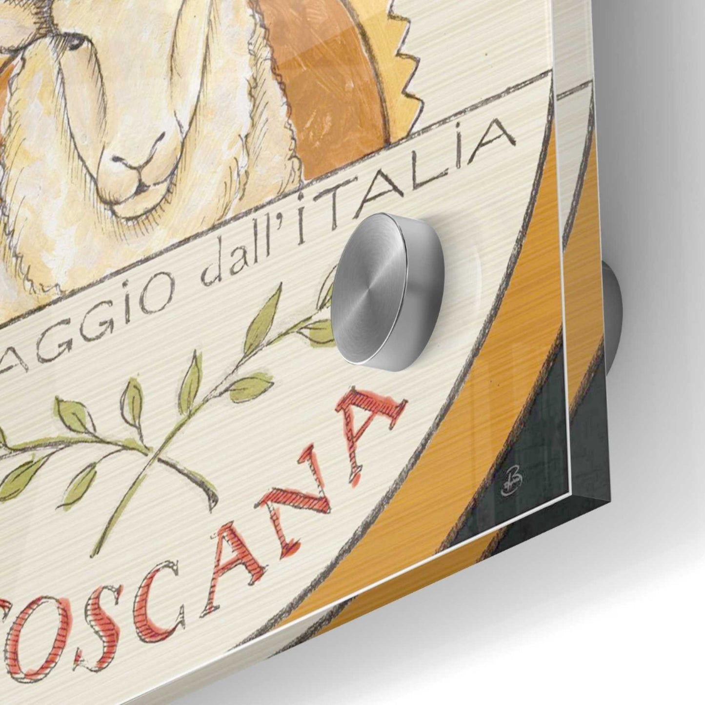 Epic Art 'Tuscan Flavor VII' by Daphne Brissonet, Acrylic Glass Wall Art,24x24