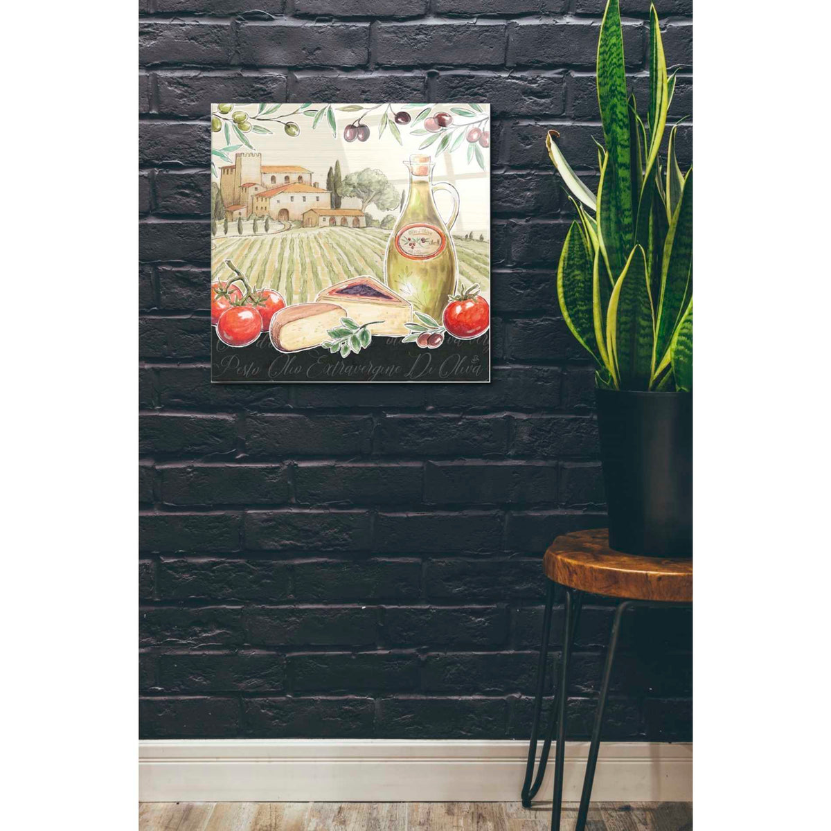 Epic Art 'Tuscan Flavor III' by Daphne Brissonet, Acrylic Glass Wall Art,24x24