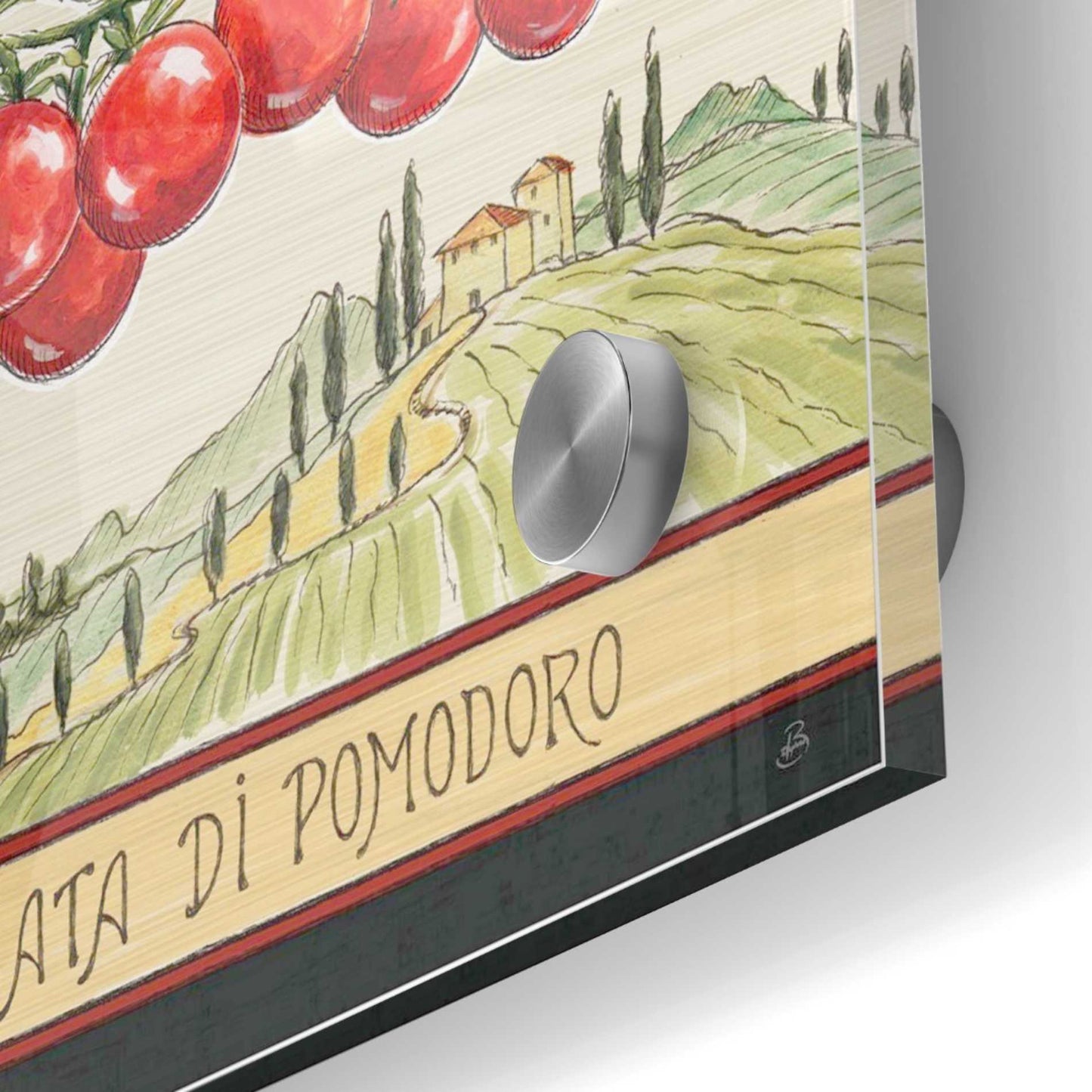Epic Art 'Tuscan Flavor V' by Daphne Brissonet, Acrylic Glass Wall Art,24x24