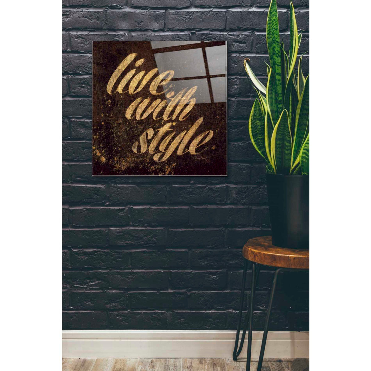 Epic Art 'Shoe Fetish Quotes III' by Emily Adams, Acrylic Glass Wall Art,24x24
