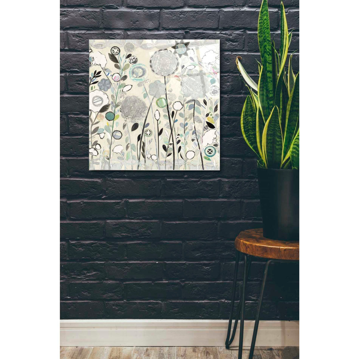 Epic Art 'Interlocking Shadows Sq' by Candra Boggs, Acrylic Glass Wall Art,24x24