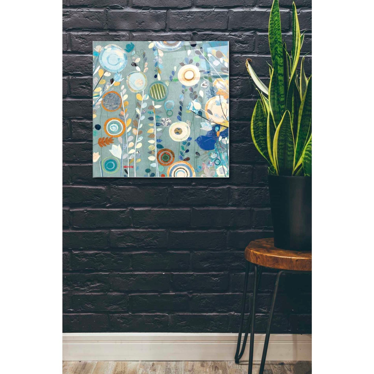 Epic Art 'Ocean Garden II Square' by Candra Boggs, Acrylic Glass Wall Art,24x24