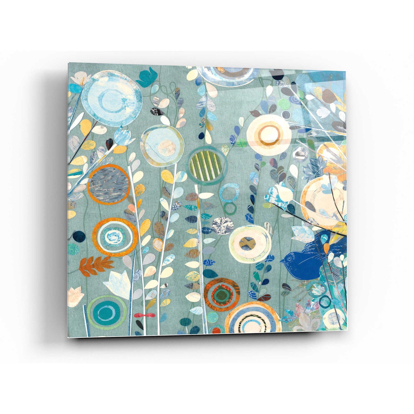 Epic Art 'Ocean Garden II Square' by Candra Boggs, Acrylic Glass Wall Art,24x24