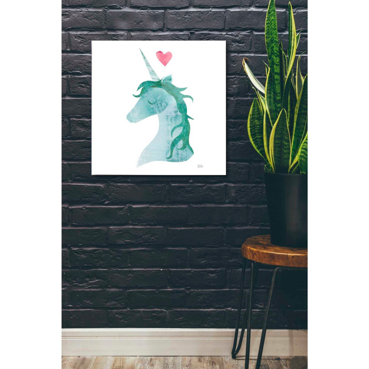 Epic Art 'Unicorn Magic II' by Melissa Averinos, Acrylic Glass Wall Art,24x24
