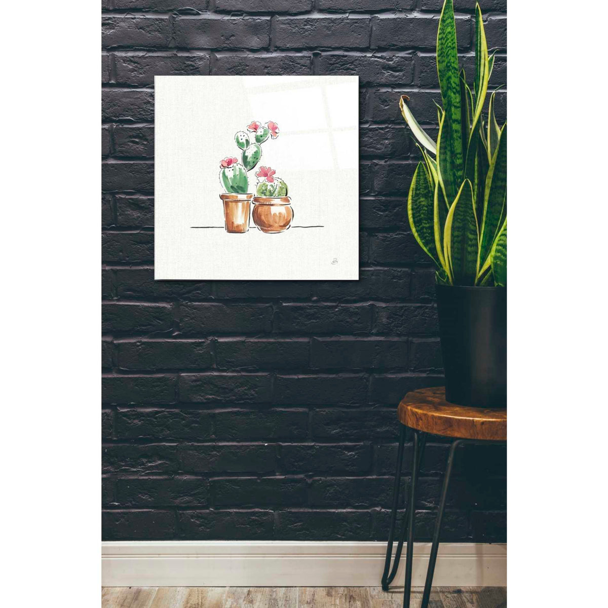 Epic Art 'Desert Bloom VII' by Daphne Brissonet, Acrylic Glass Wall Art,24x24