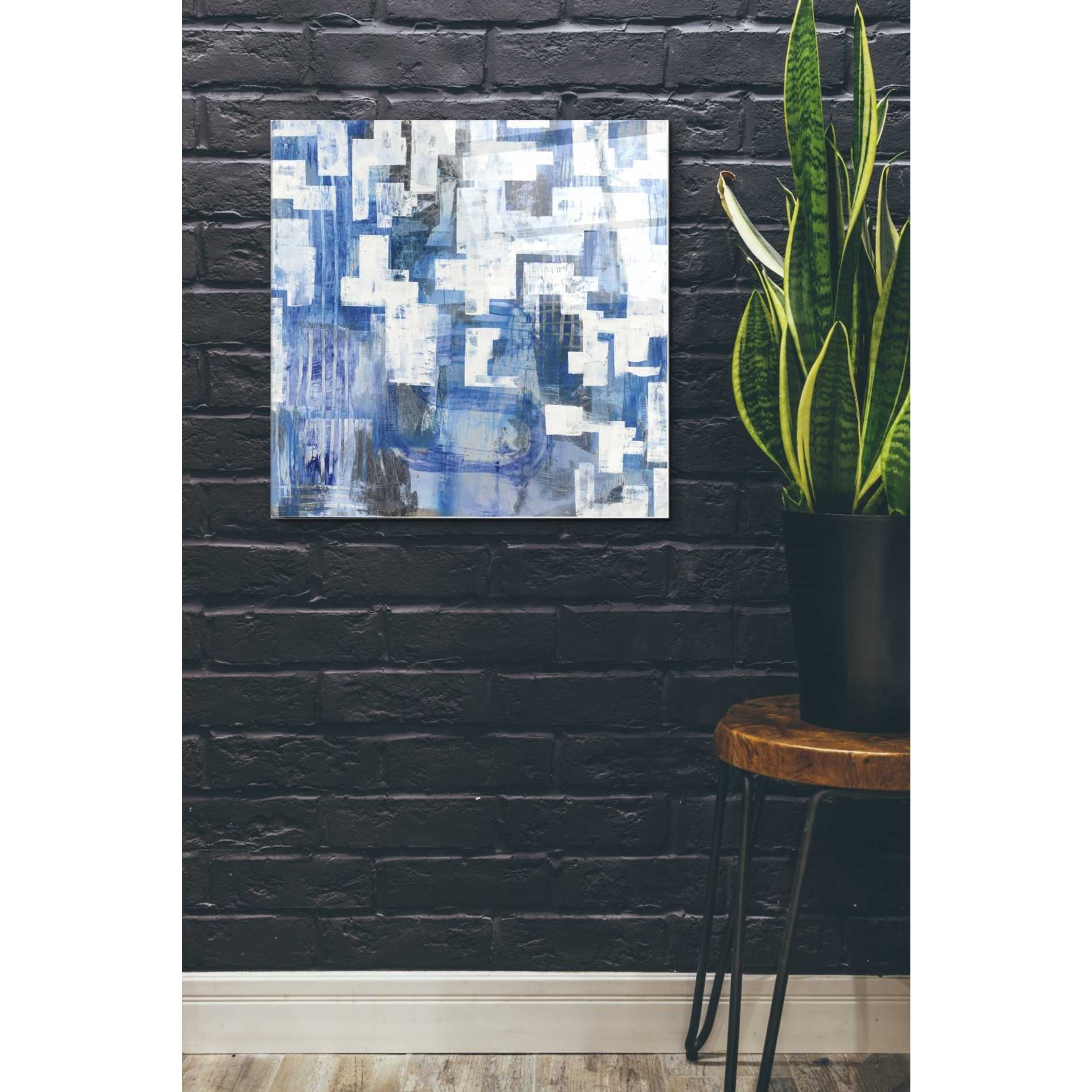 Epic Art 'In Blue A Maze' by Melissa Averinos, Acrylic Glass Wall Art,24x24