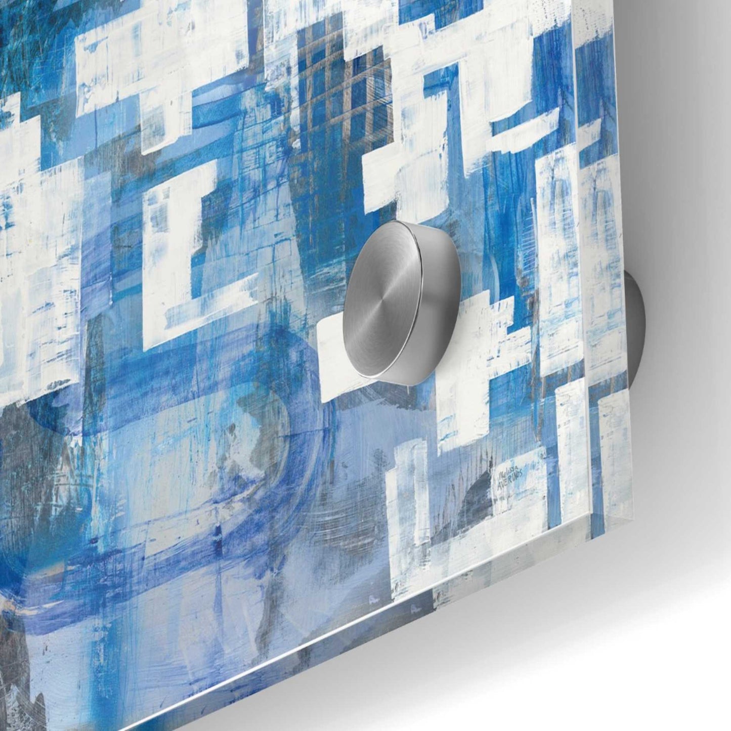 Epic Art 'In Blue A Maze' by Melissa Averinos, Acrylic Glass Wall Art,24x24