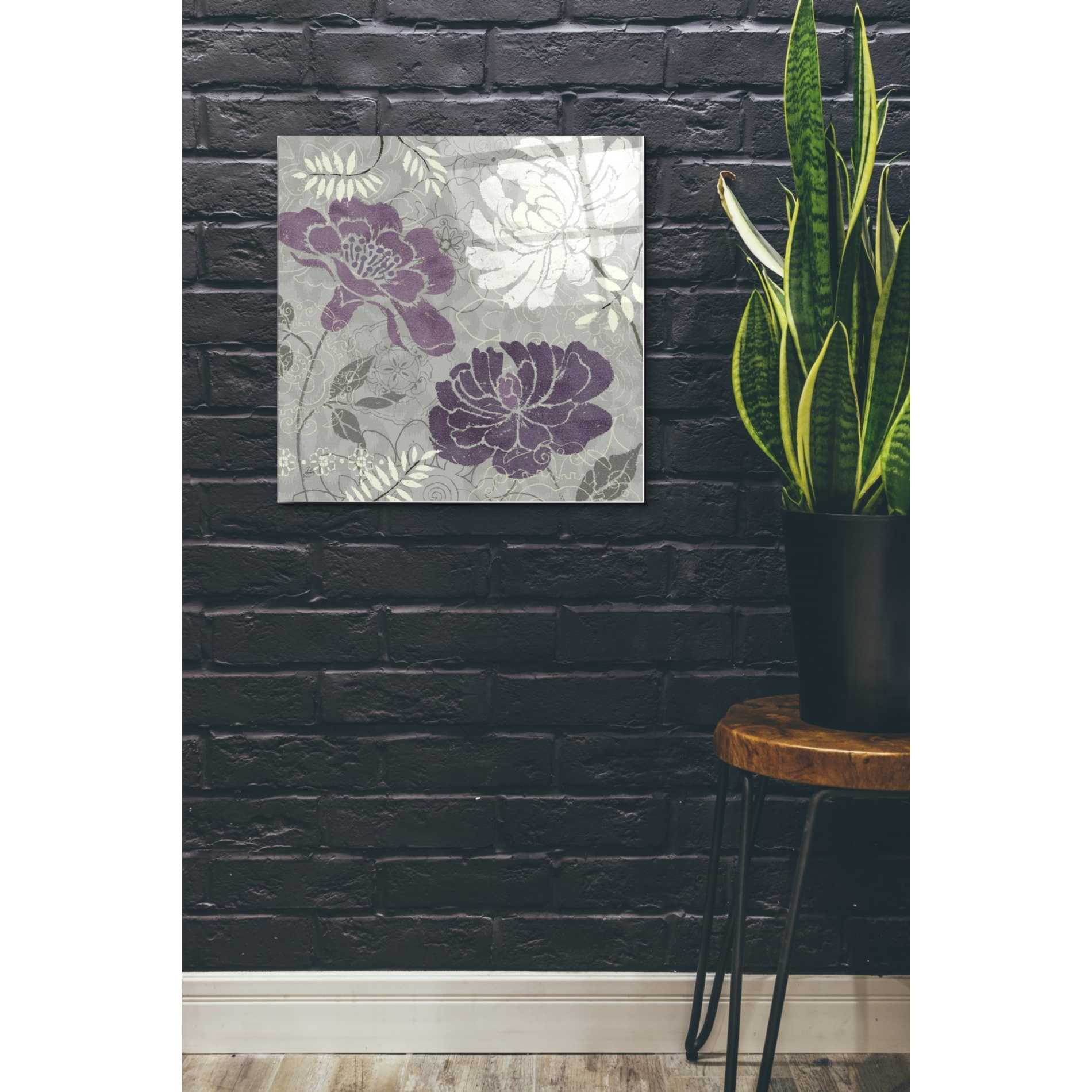 Epic Art 'Morning Tones Purple I' by Daphne Brissonet, Acrylic Glass Wall Art,24x24