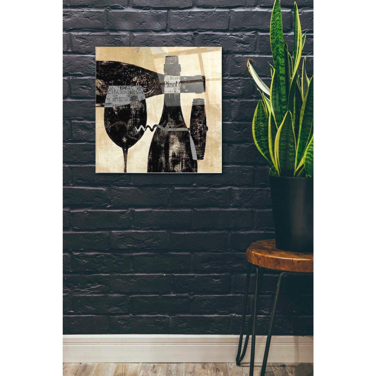 Epic Art 'Wine Selection I' by Daphne Brissonet, Acrylic Glass Wall Art,24x24