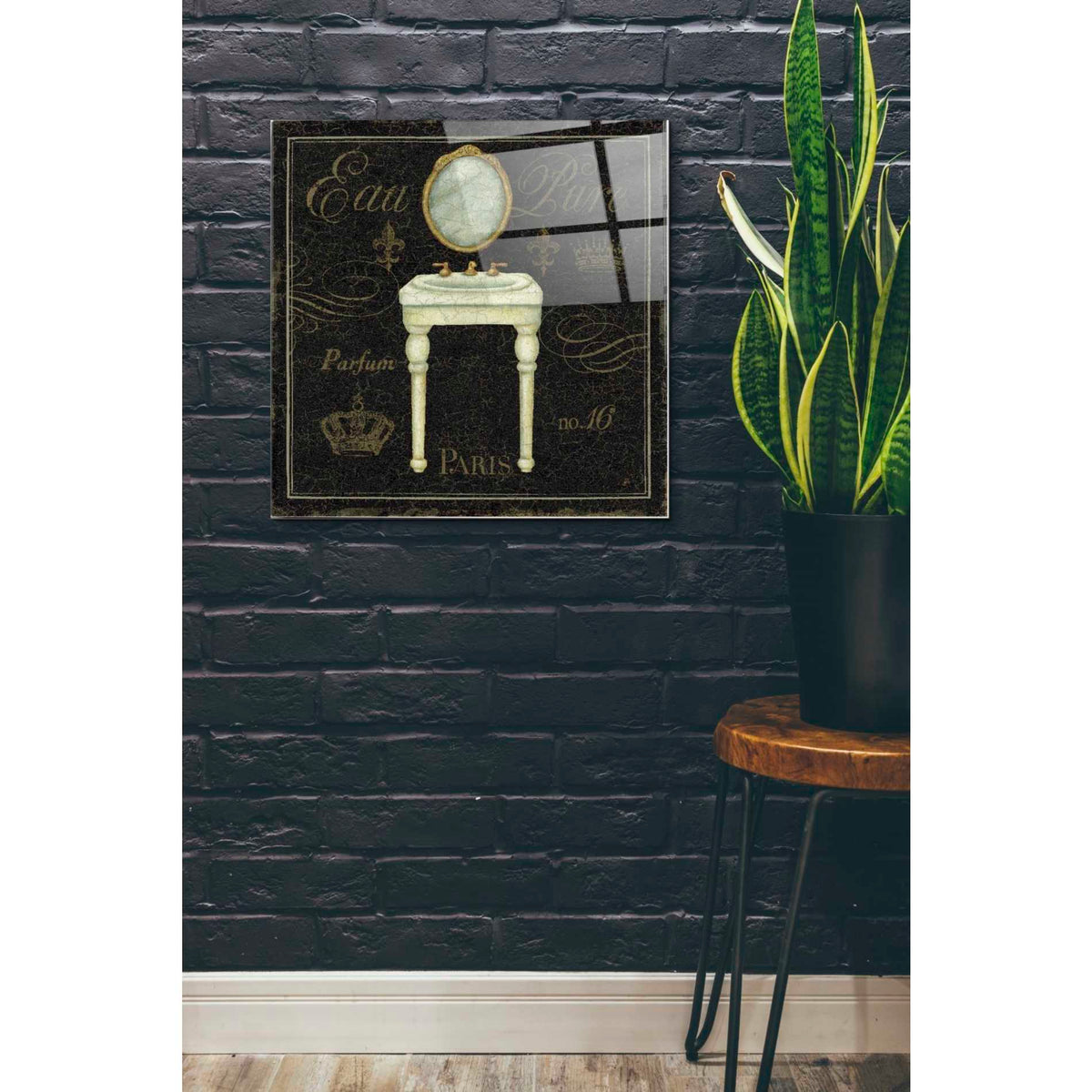 Epic Art 'Bain de Luxe IV' by Daphne Brissonet, Acrylic Glass Wall Art,24x24