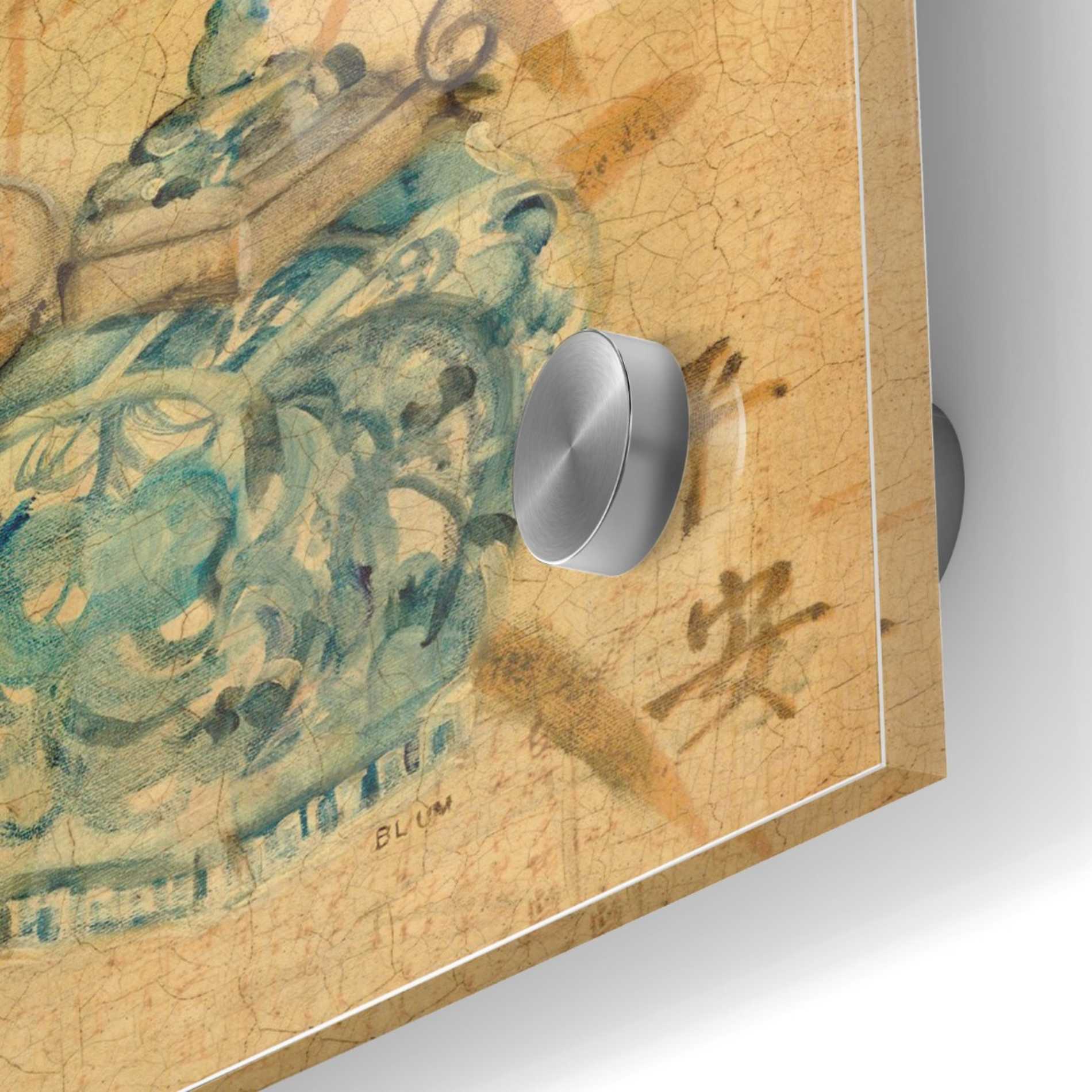 Epic Art 'Asian Teapot II' by Cheri Blum, Acrylic Glass Wall Art,24x24