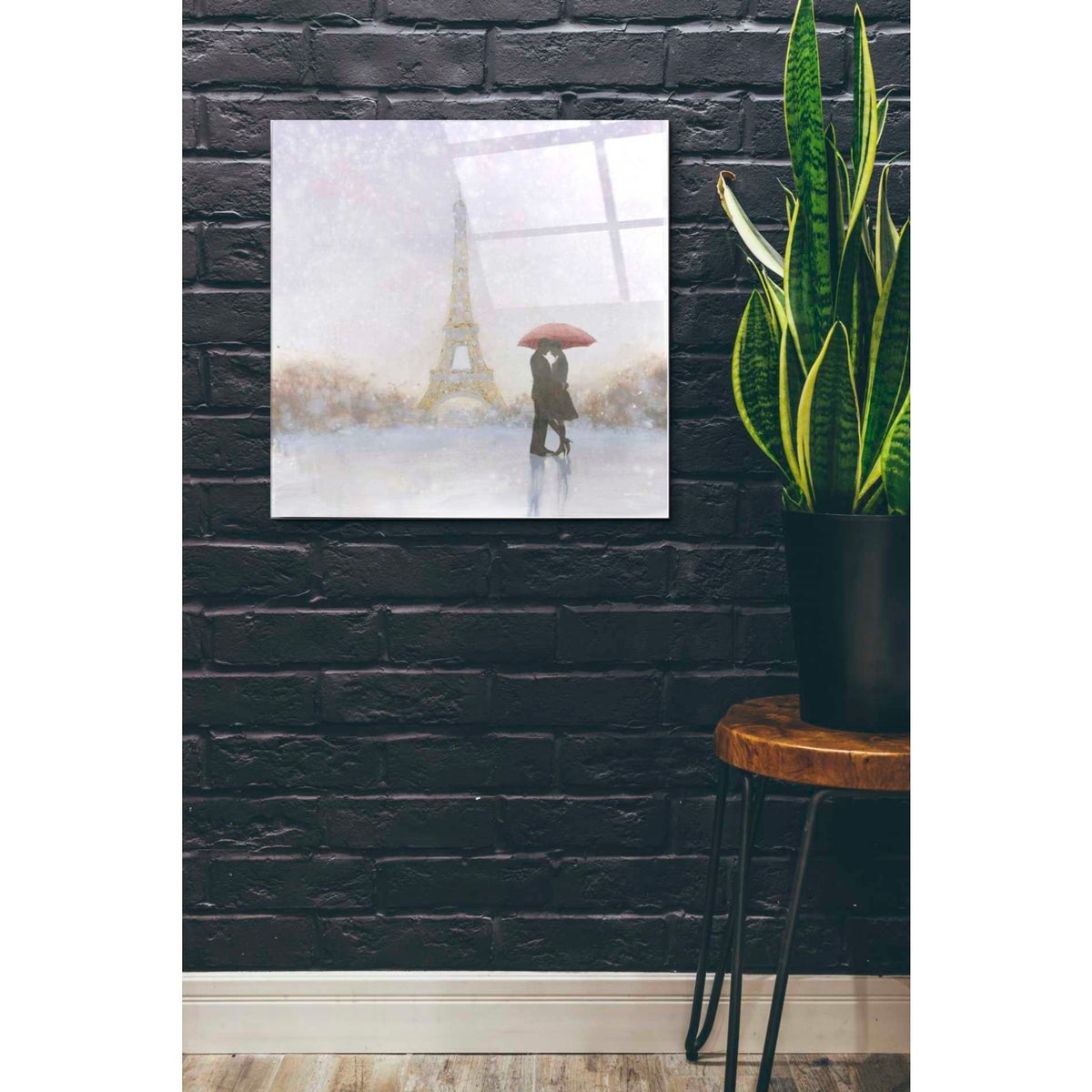 Epic Art 'Eiffel Romance' by Marco Fabiano, Acrylic Glass Wall Art,24x24