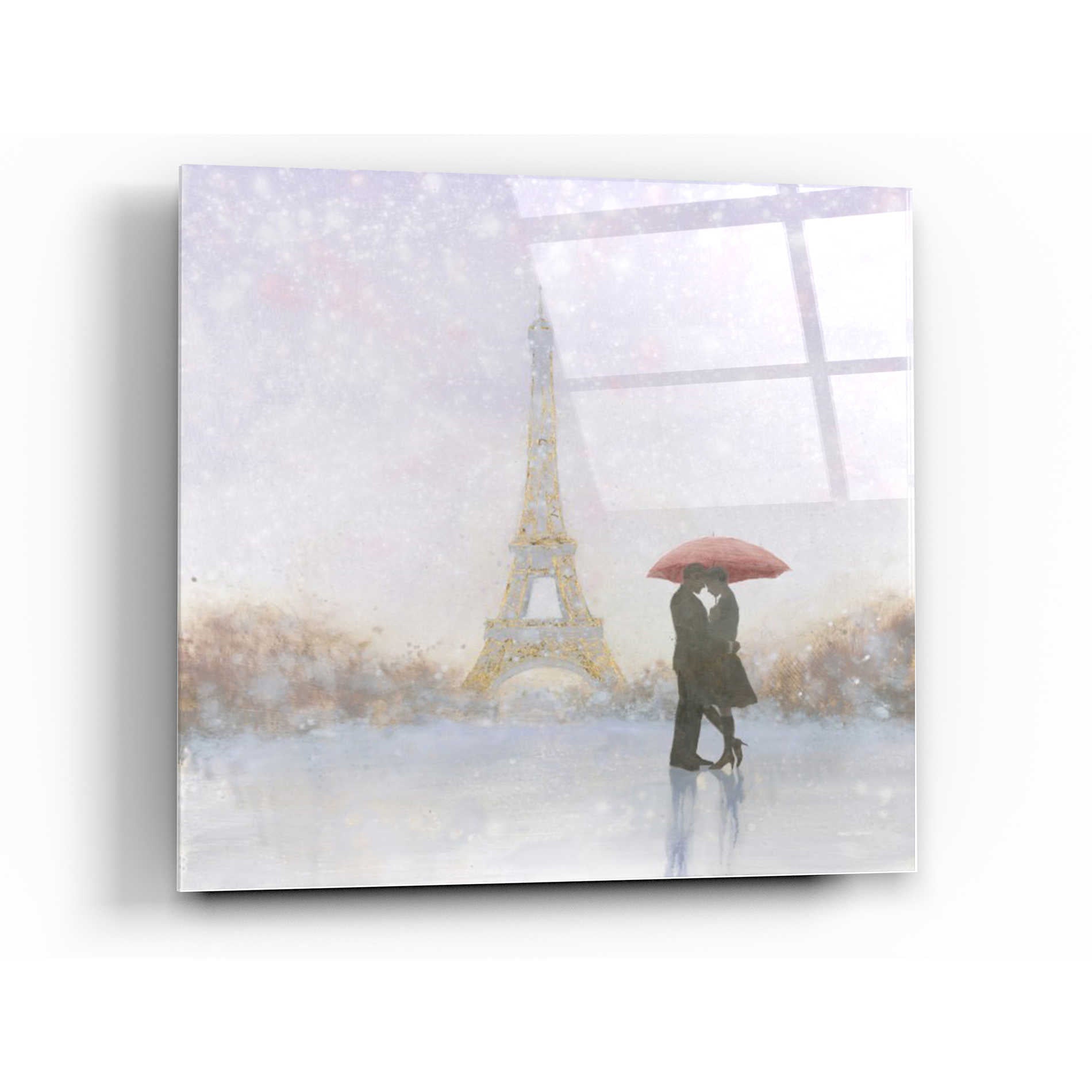 Epic Art 'Eiffel Romance' by Marco Fabiano, Acrylic Glass Wall Art,24x24