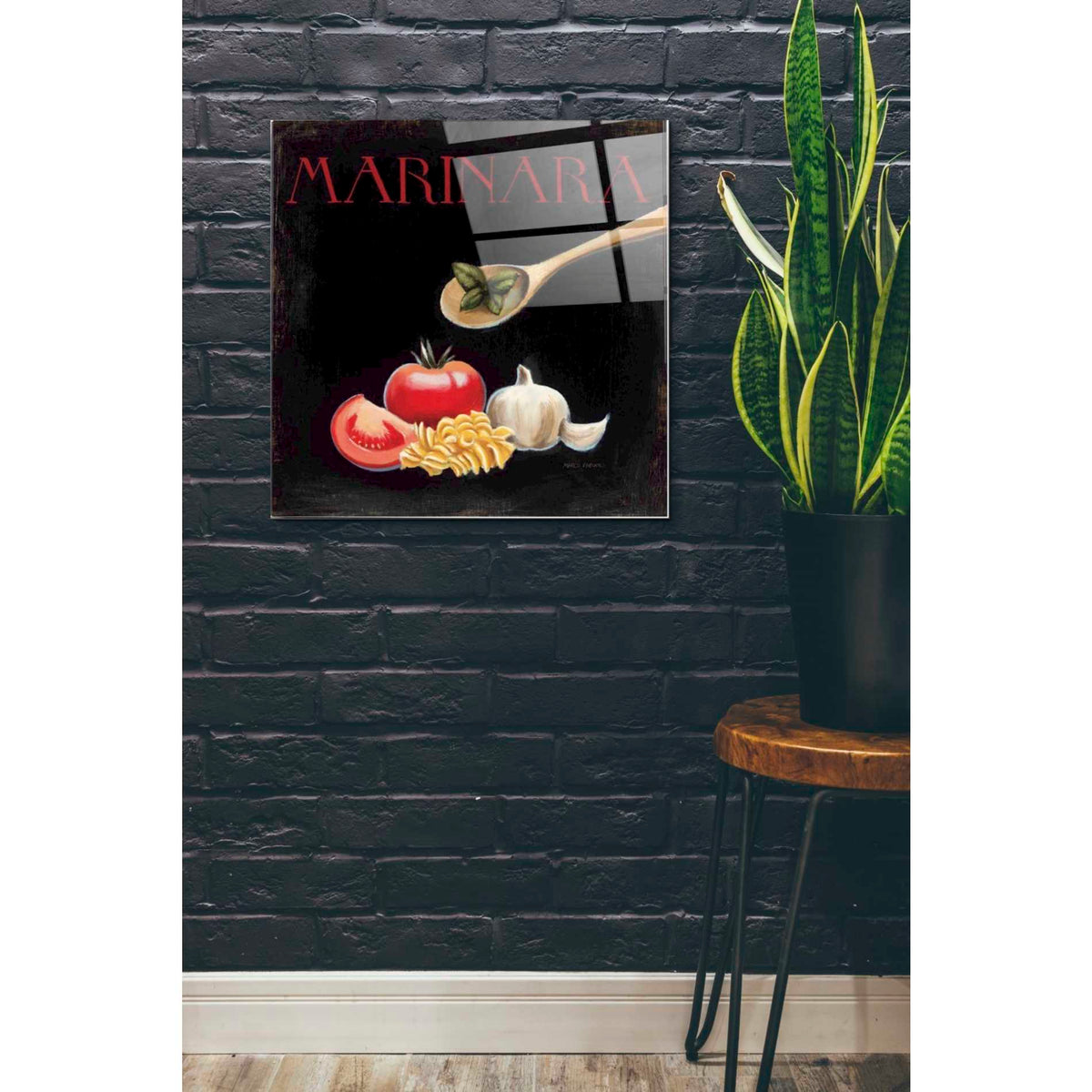 Epic Art 'Italian Cuisine IV' by Marco Fabiano, Acrylic Glass Wall Art,24x24