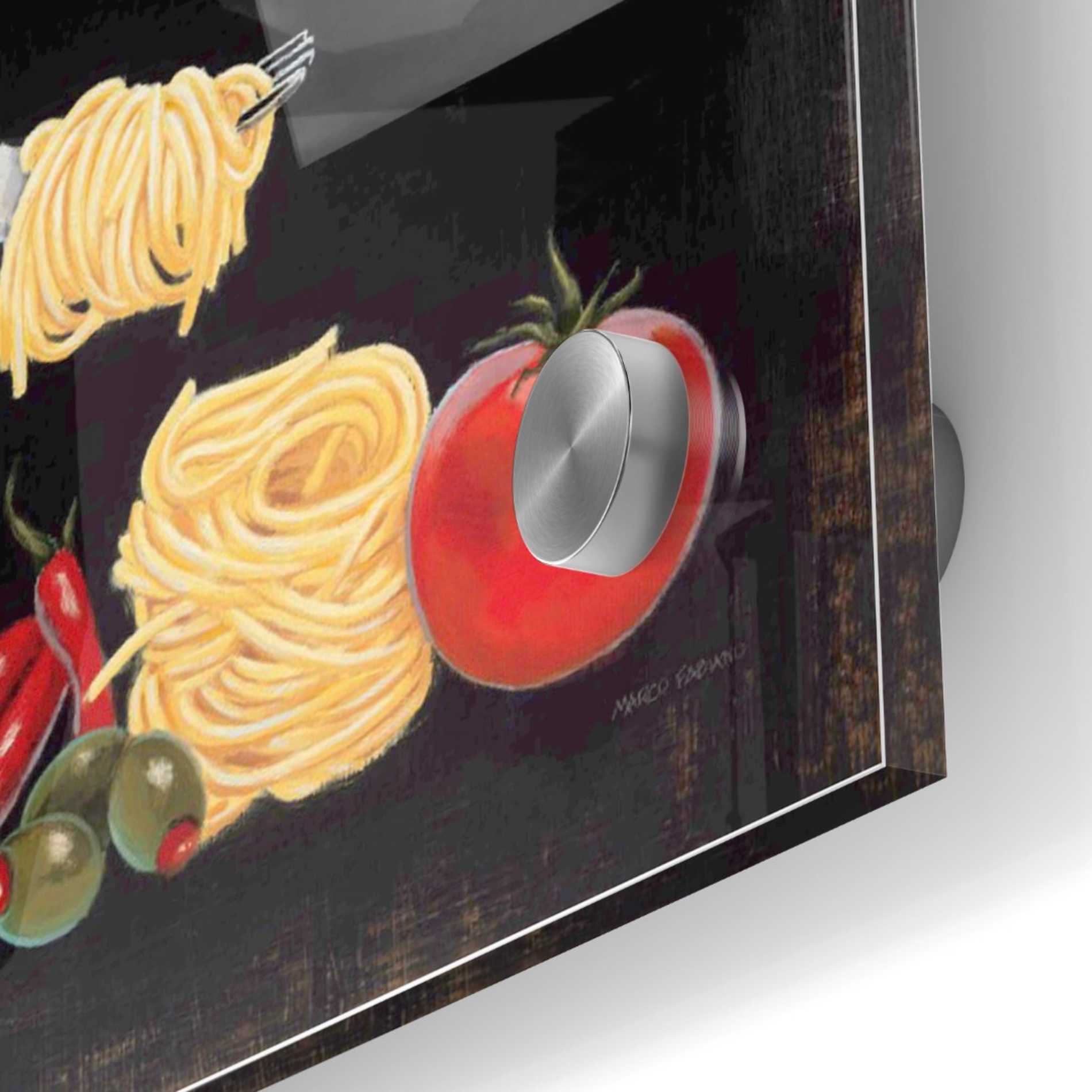 Epic Art 'Italian Cuisine I' by Marco Fabiano, Acrylic Glass Wall Art,24x24