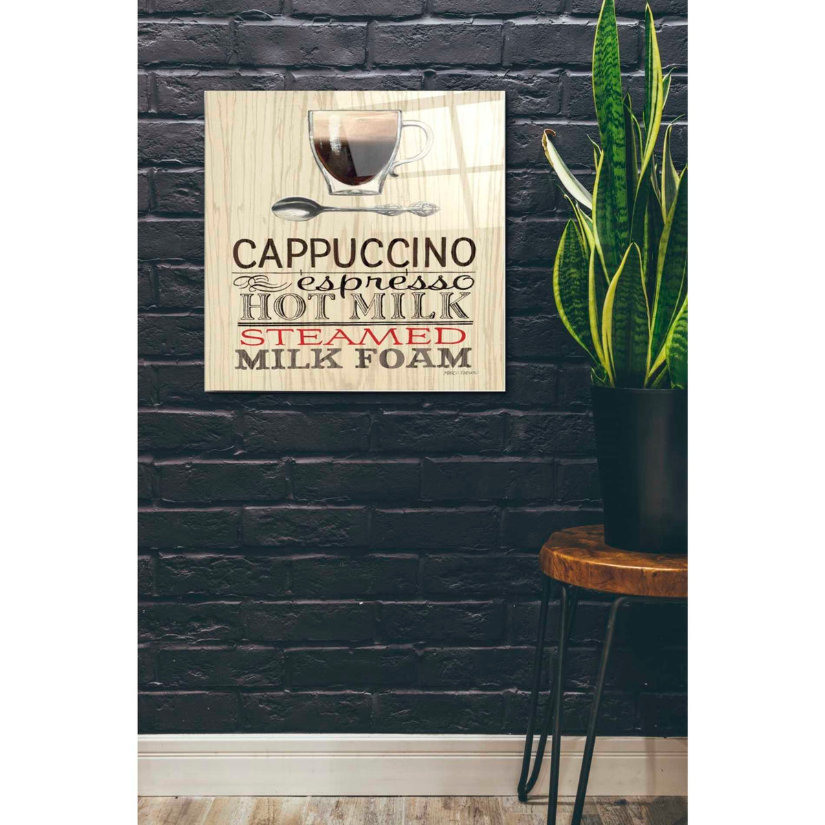 Epic Art 'Cappuccino' by Marco Fabiano, Acrylic Glass Wall Art,24x24