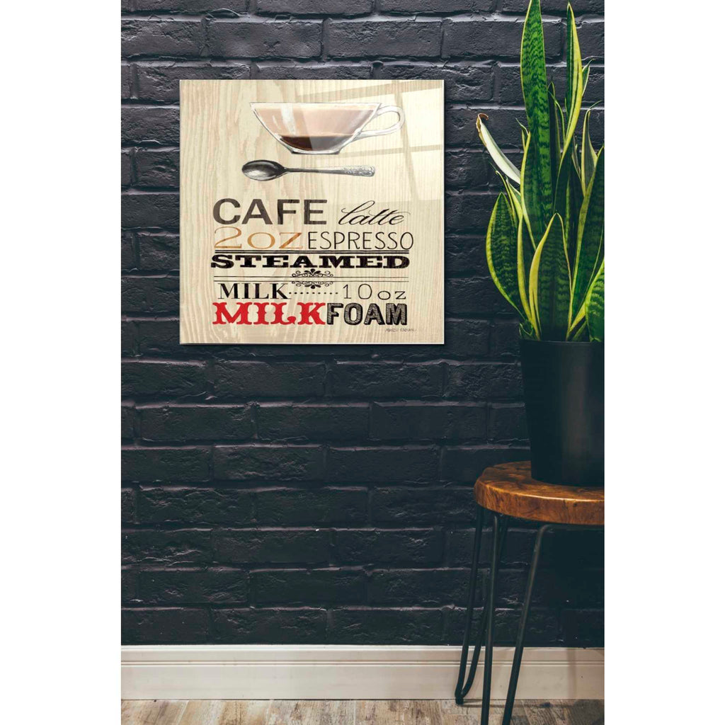 Epic Art 'Cafe Latte' by Marco Fabiano, Acrylic Glass Wall Art,24x24