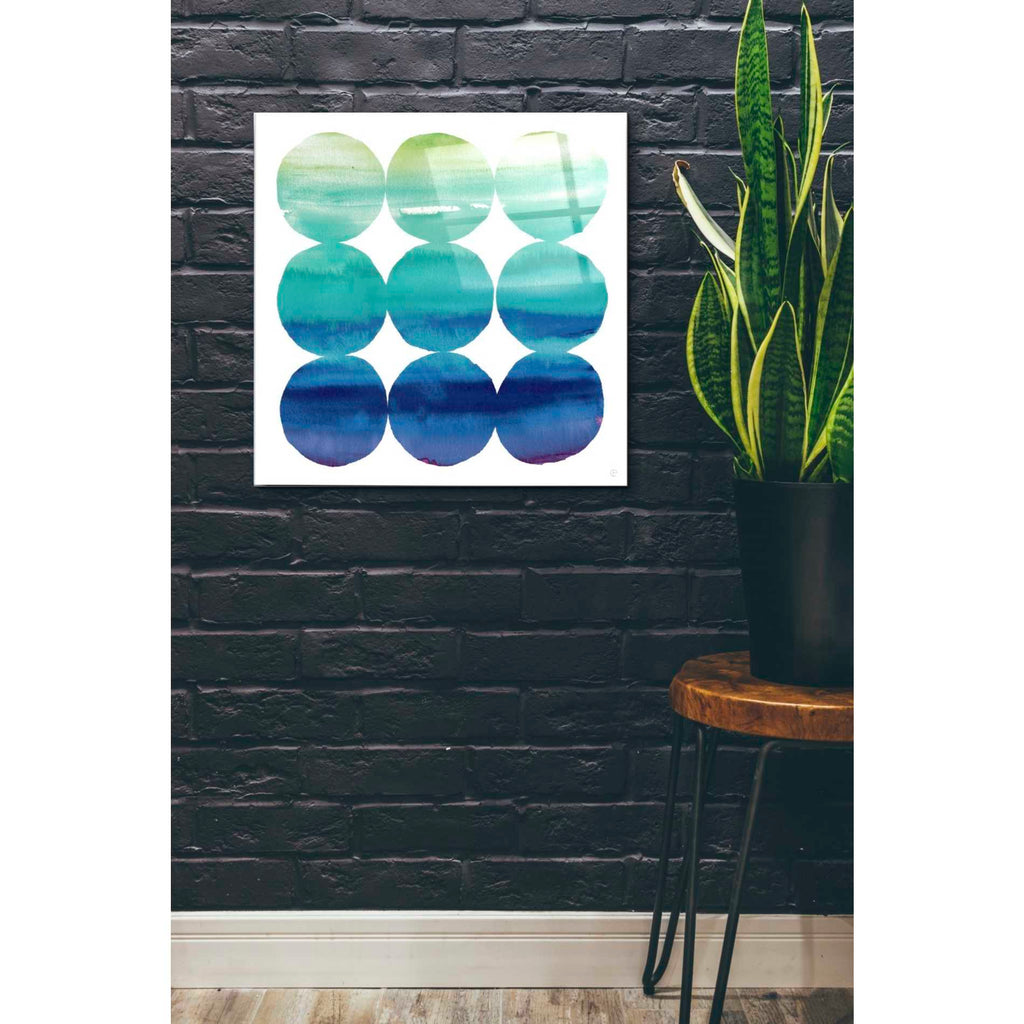Epic Art 'Summer Dots III' by Elyse DeNeige, Acrylic Glass Wall Art,24x24
