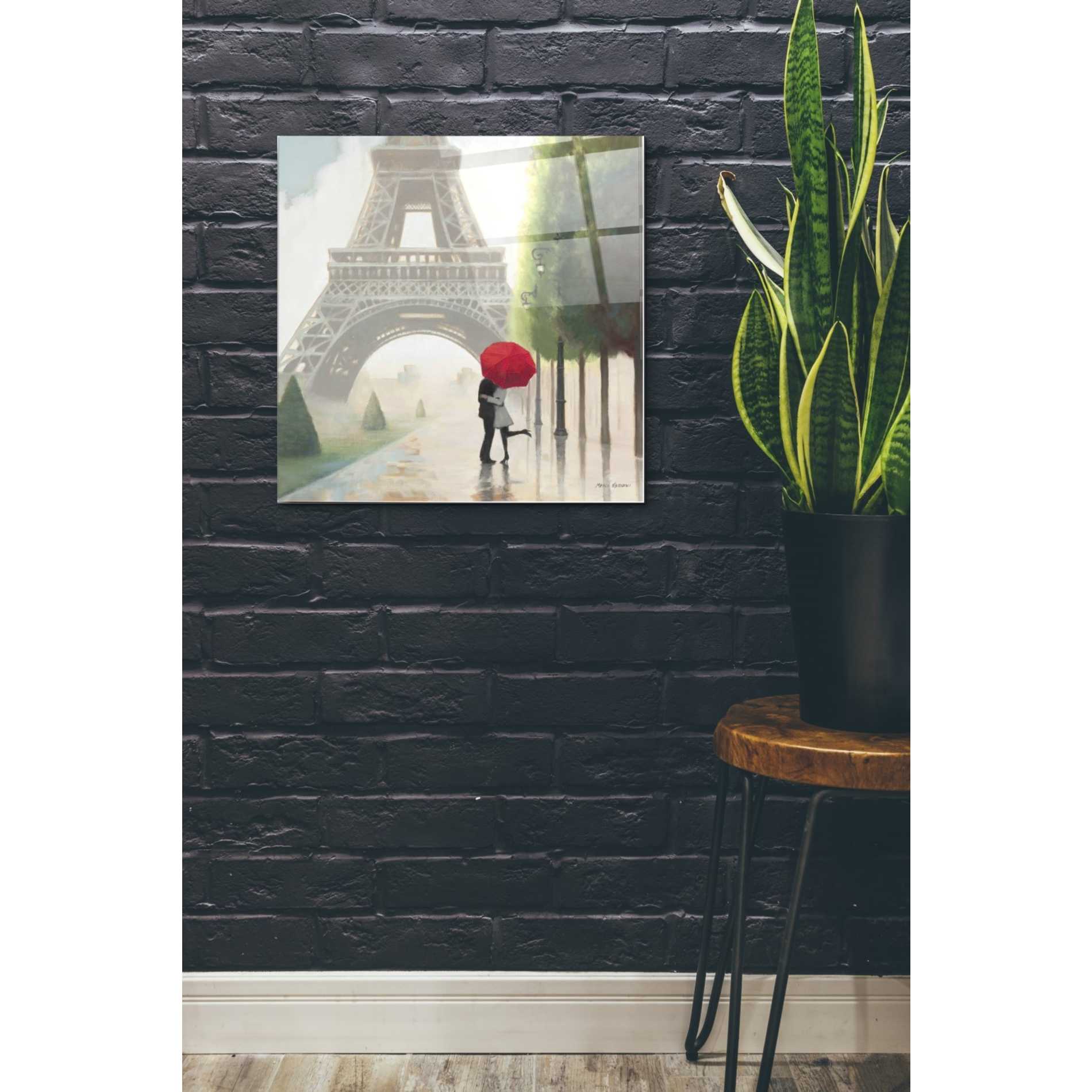 Epic Art 'Paris Romance II' by Marco Fabiano, Acrylic Glass Wall Art,24x24