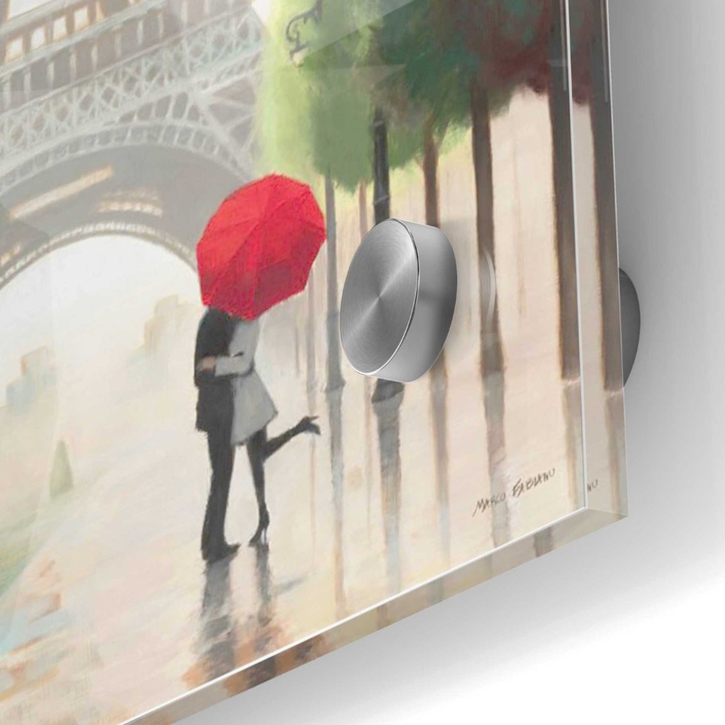 Epic Art 'Paris Romance II' by Marco Fabiano, Acrylic Glass Wall Art,24x24