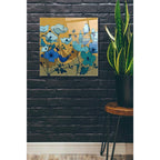 Epic Art 'Birdy Birdy Royal Blue' by Shirley Novak, Acrylic Glass Wall Art,24x24