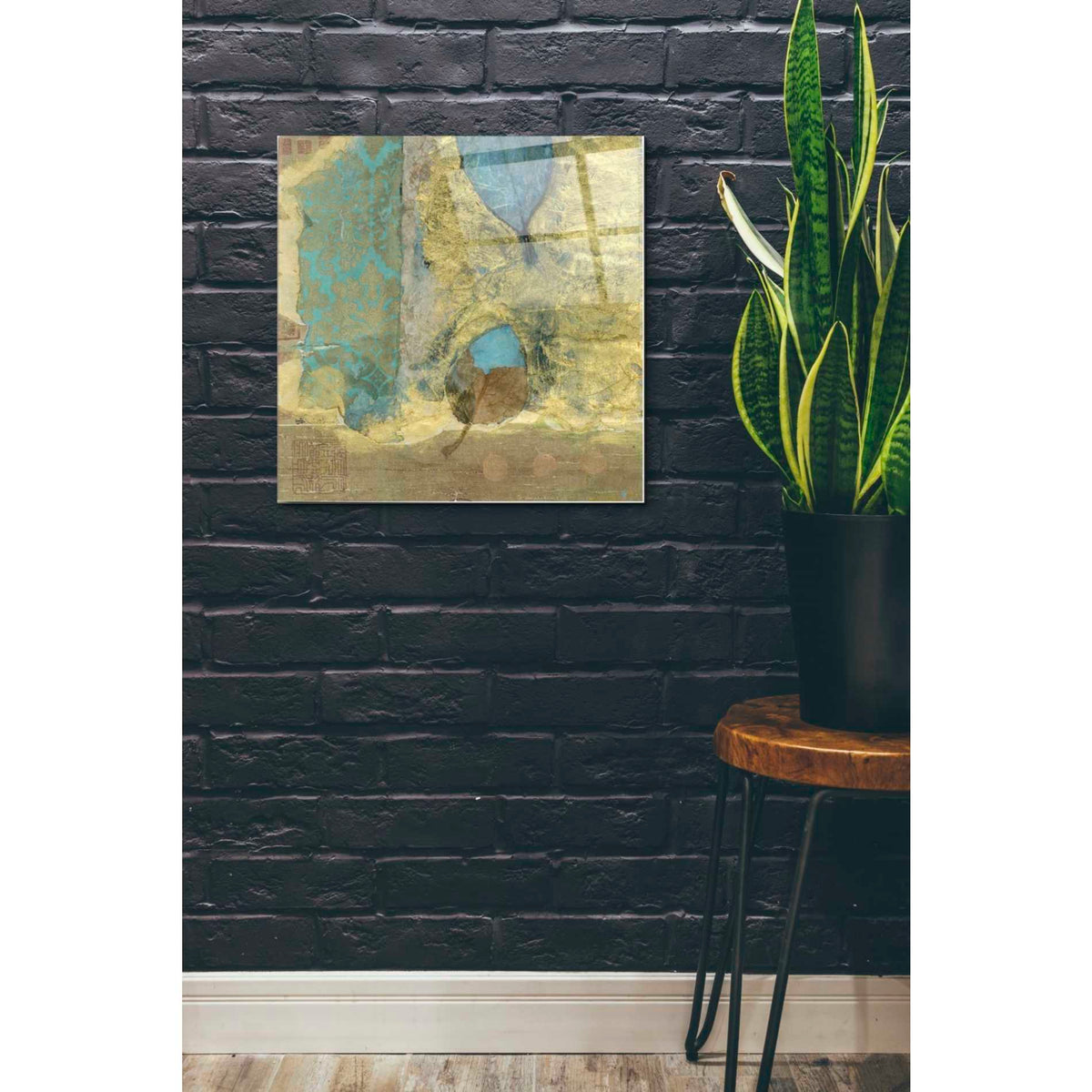 Epic Art 'Wabi-Sabi Leaf' by Elena Ray Acrylic Glass Wall Art,24x24