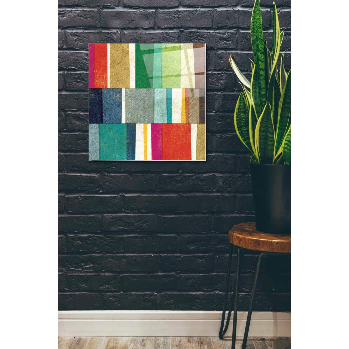 Epic Art 'Colorful Abstract' by Michael Mullan, Acrylic Glass Wall Art,24x24