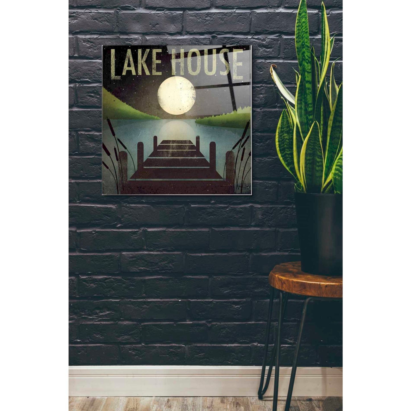 Epic Art 'Lake House' by Ryan Fowler, Acrylic Glass Wall Art,24x24