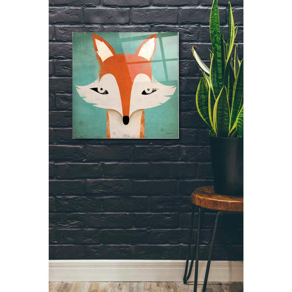 Epic Art 'Fox' by Ryan Fowler, Acrylic Glass Wall Art,24x24