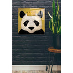 Epic Art 'Panda with Crown' by Ryan Fowler, Acrylic Glass Wall Art,24x24
