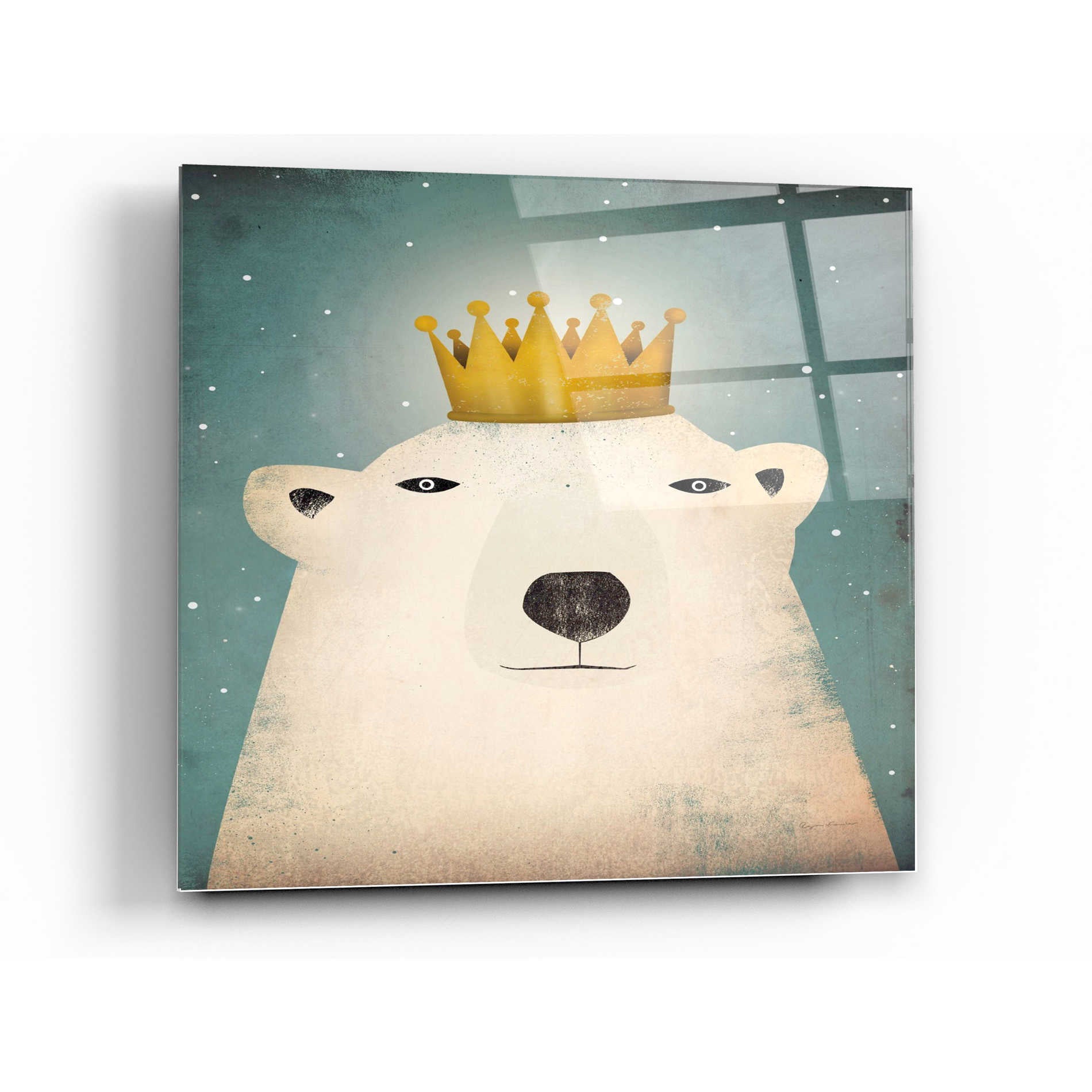 Epic Art 'Polar King' by Ryan Fowler, Acrylic Glass Wall Art,24x24