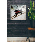 Epic Art 'Black Dog Ski' by Ryan Fowler, Acrylic Glass Wall Art,24x24