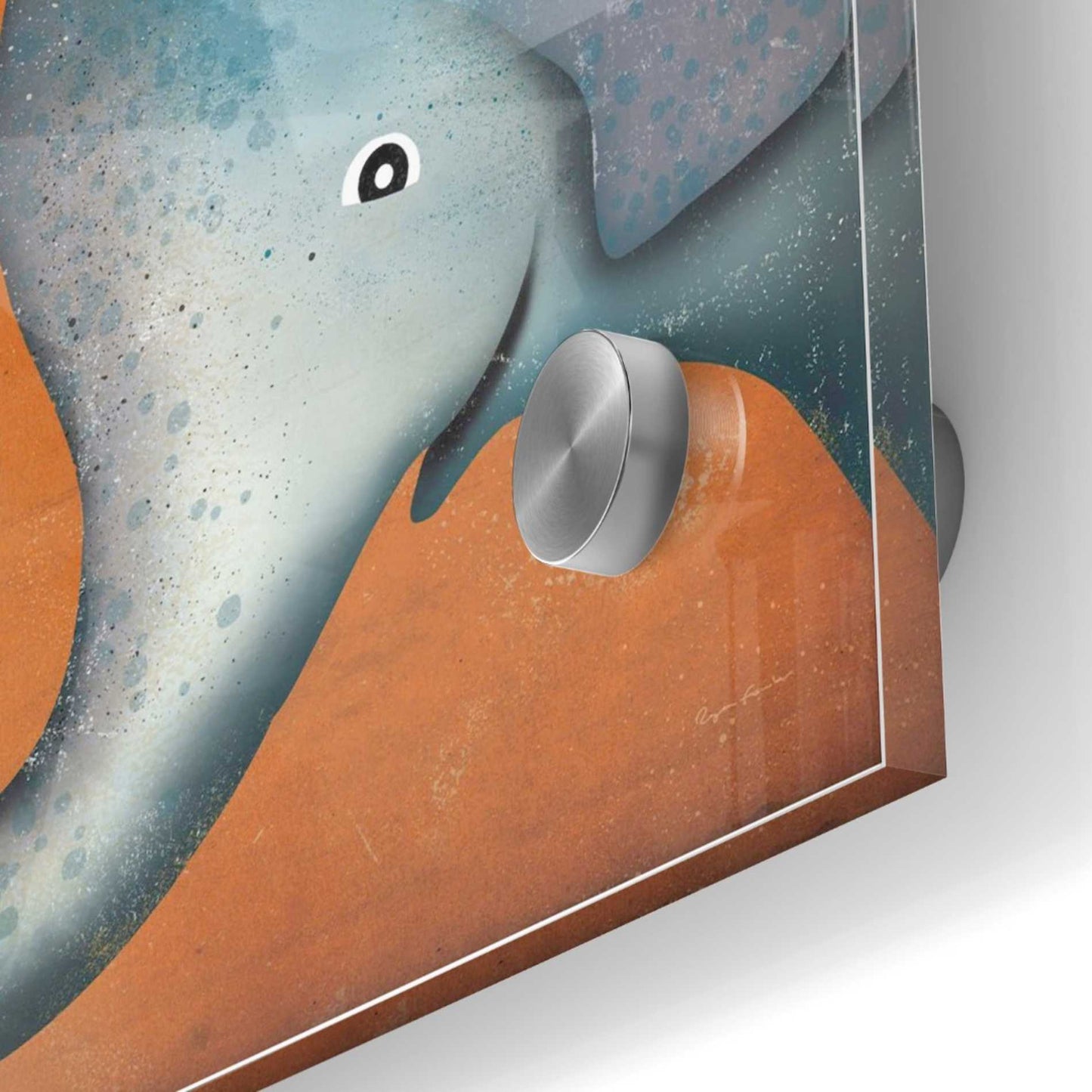 Epic Art 'Elephant Wow' by Ryan Fowler, Acrylic Glass Wall Art,24x24