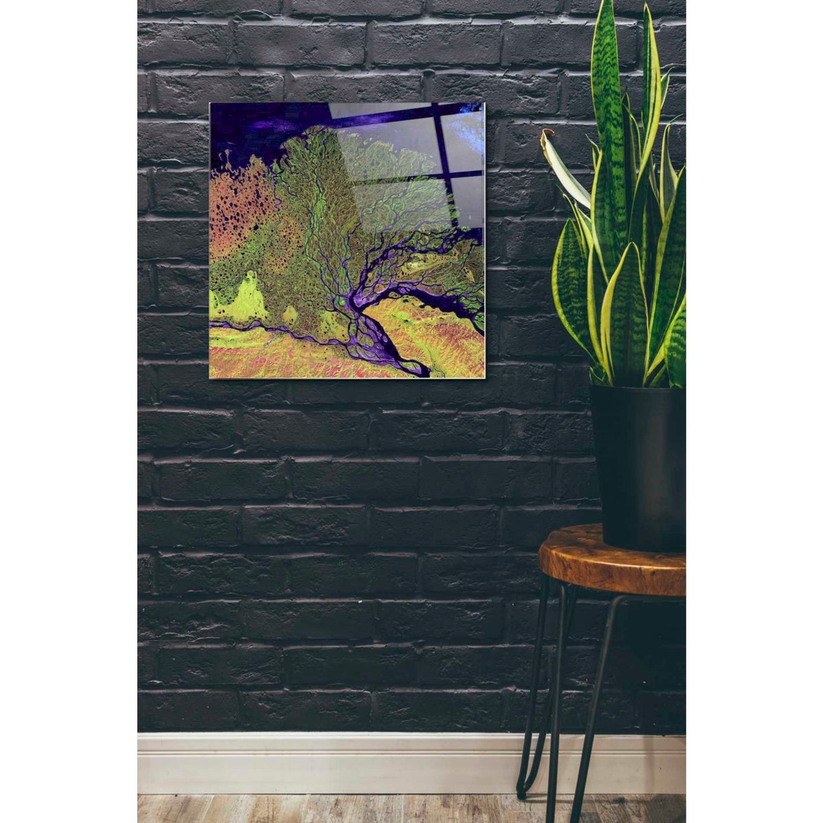 Epic Art 'Earth As Art: Lena Delta' Acrylic Glass Wall Art,24x24