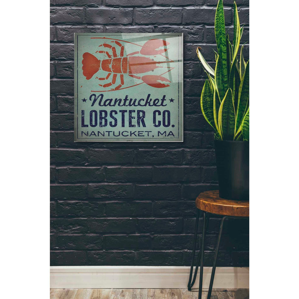 Epic Art 'Nantucket Lobster Square' by Ryan Fowler, Acrylic Glass Wall Art,24x24
