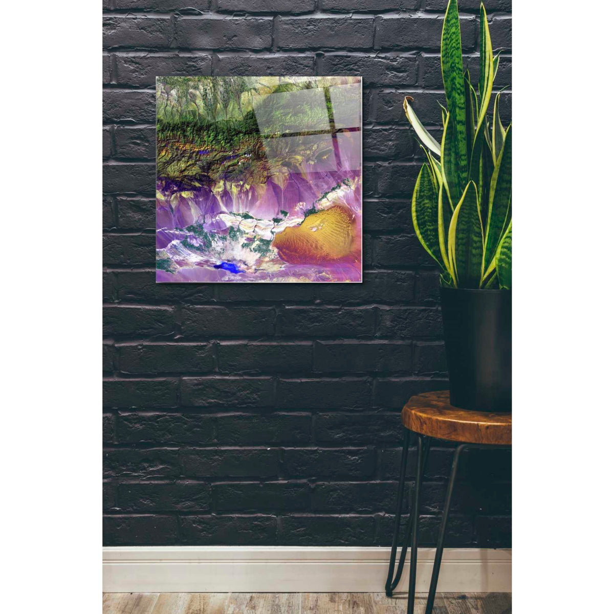Epic Art 'Earth As Art: Bogda Mountains' Acrylic Glass Wall Art,24x24